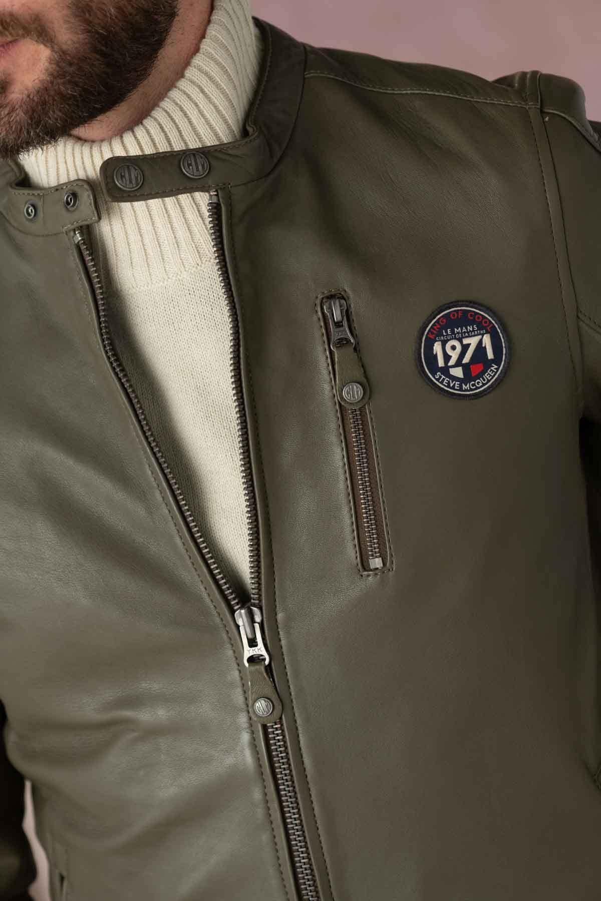 Giacche Uomo Steve Mcqueen GARY SHEEP CROWN KHAKI — vista 9