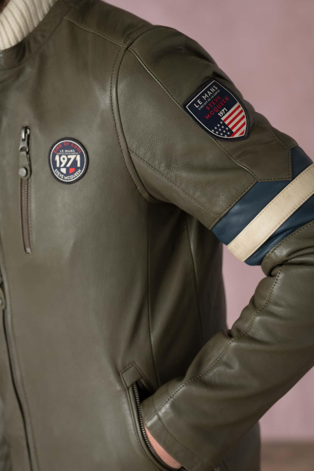 Giacche Uomo Steve Mcqueen GARY SHEEP CROWN KHAKI — vista 5