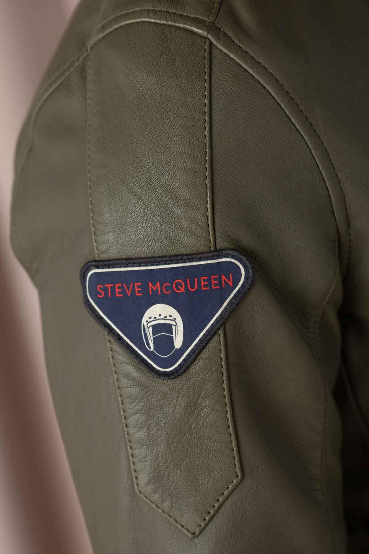 Giacche Uomo Steve Mcqueen GARY SHEEP CROWN KHAKI — vista 8