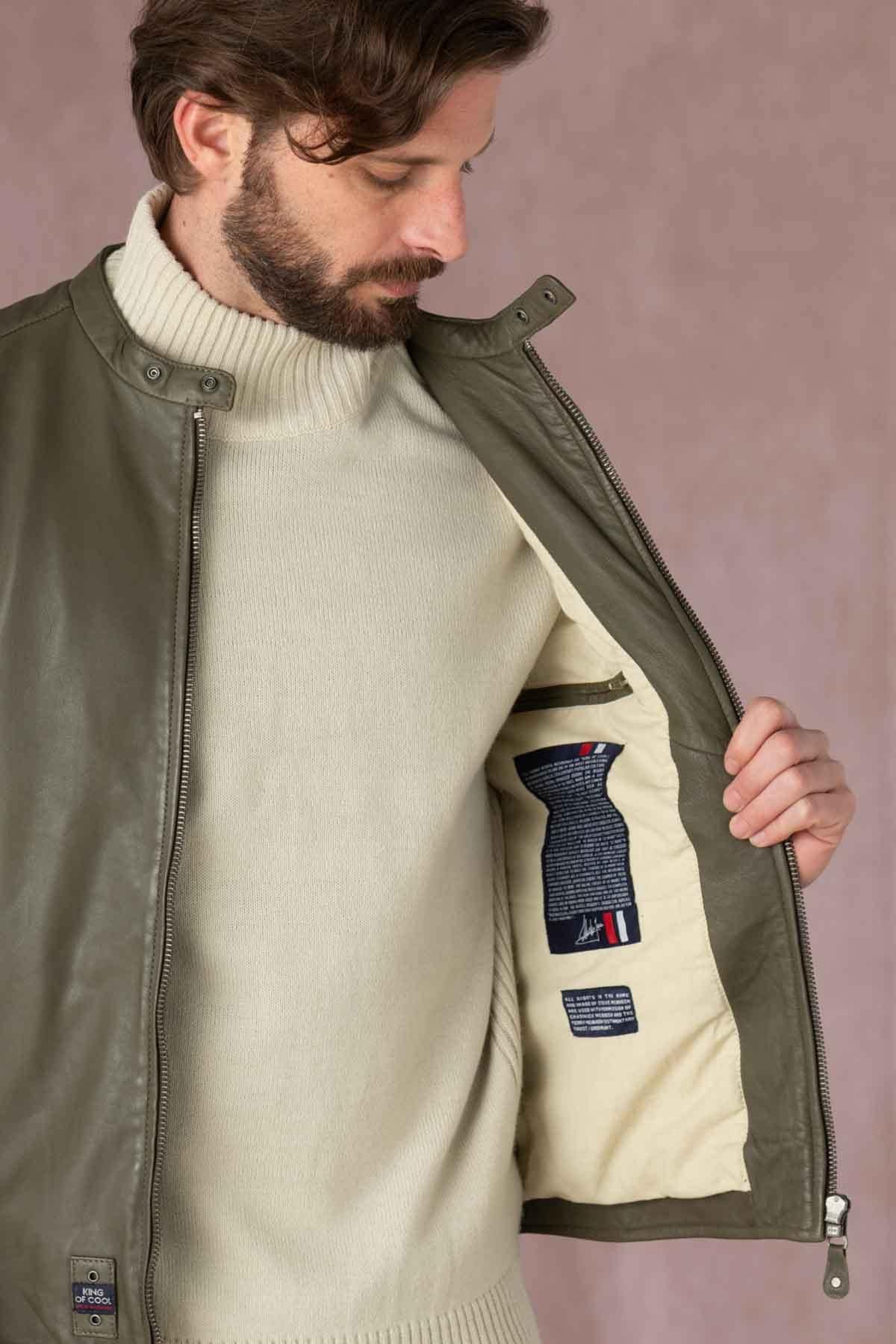 Giacche Uomo Steve Mcqueen GARY SHEEP CROWN KHAKI — vista 11