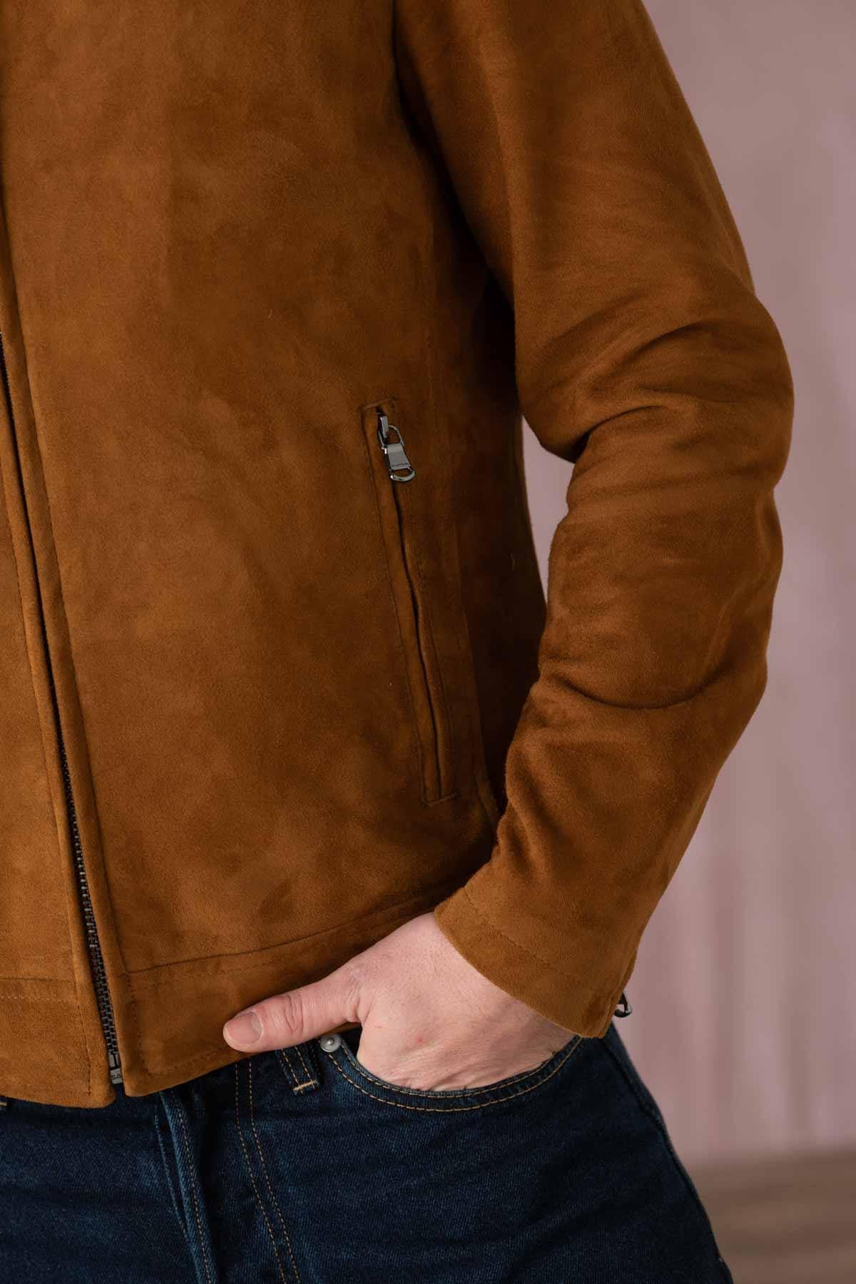 Blouson Homme Daytona DELF GOAT SUEDE COGNAC — vue 4