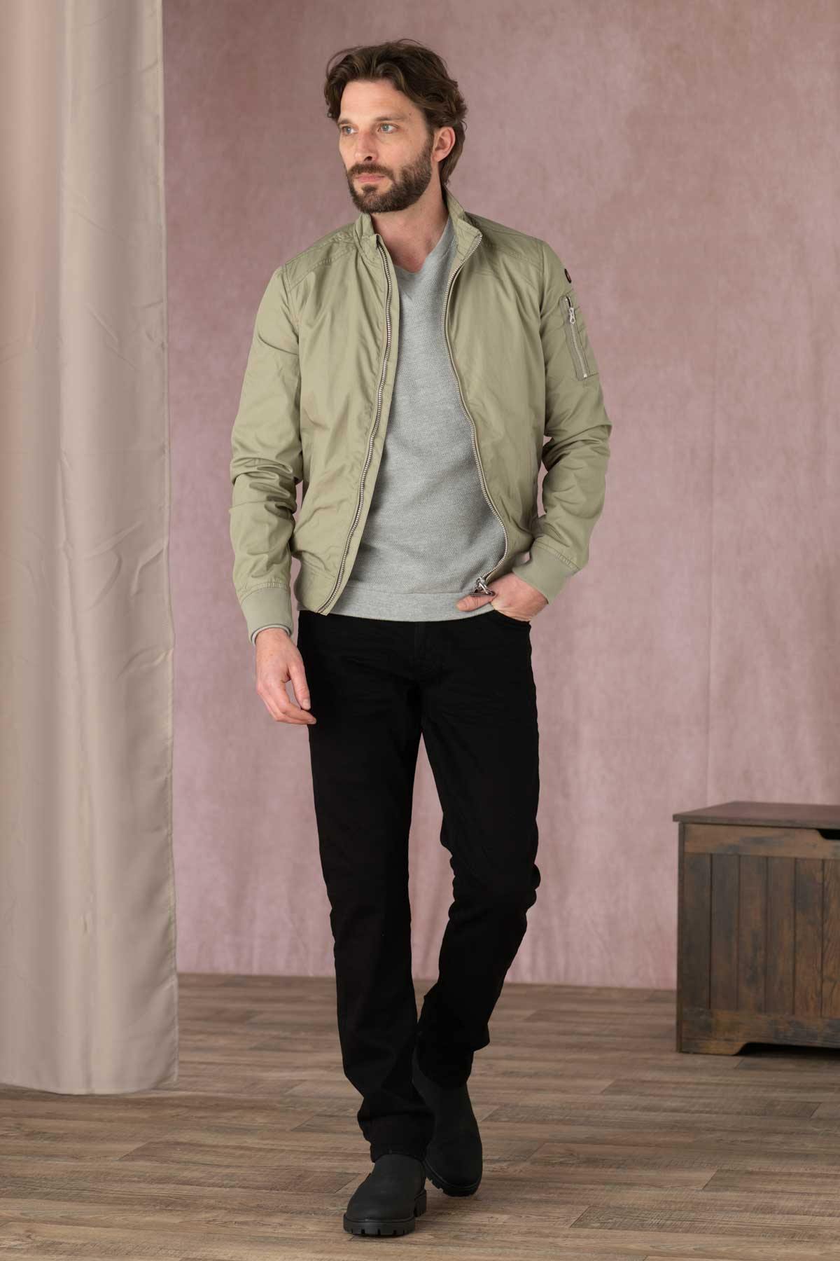 Chaqueta Hombre Schott KENNY SAGE KAKI — vista 2