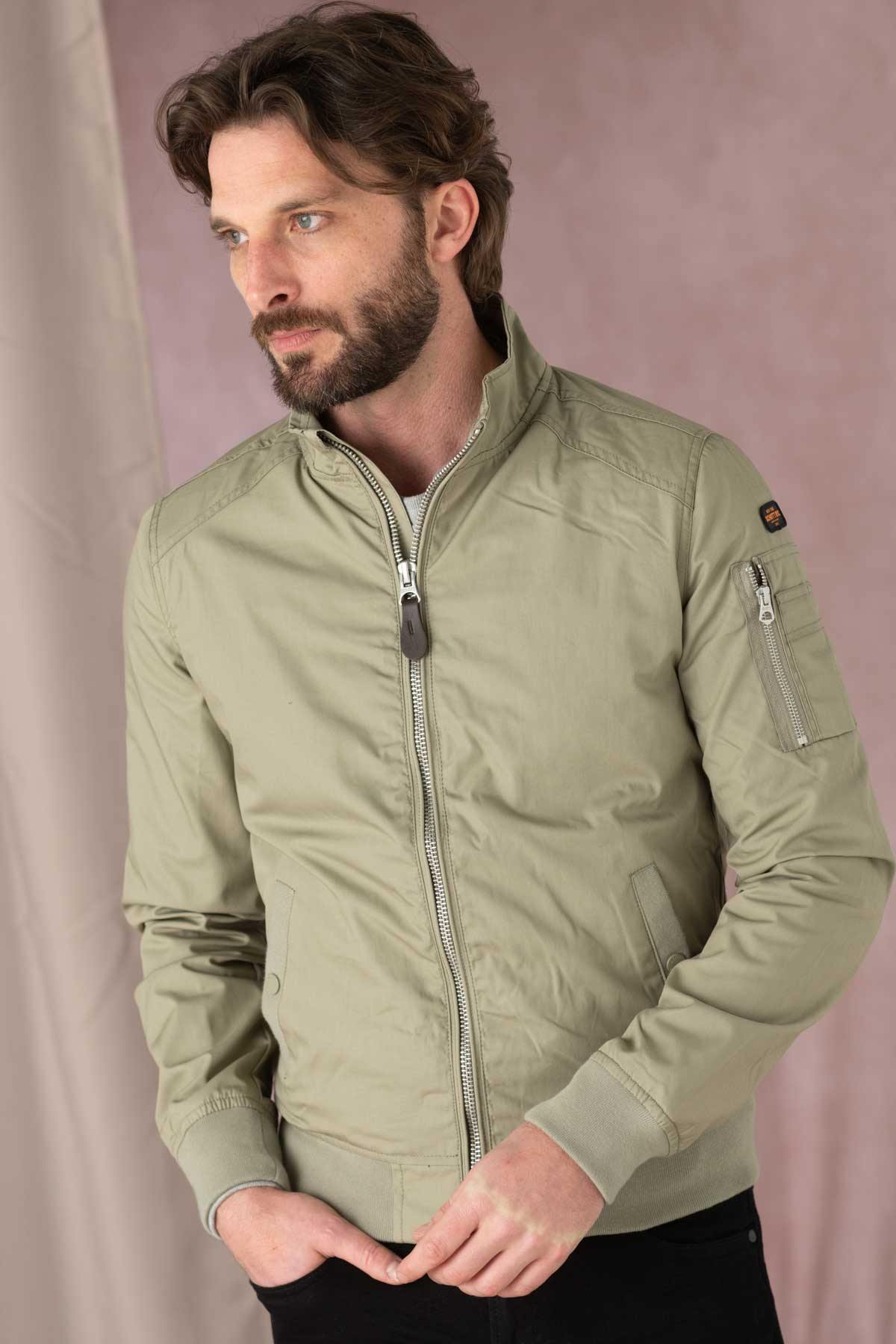 Chaqueta Hombre Schott KENNY SAGE KAKI — vista 6