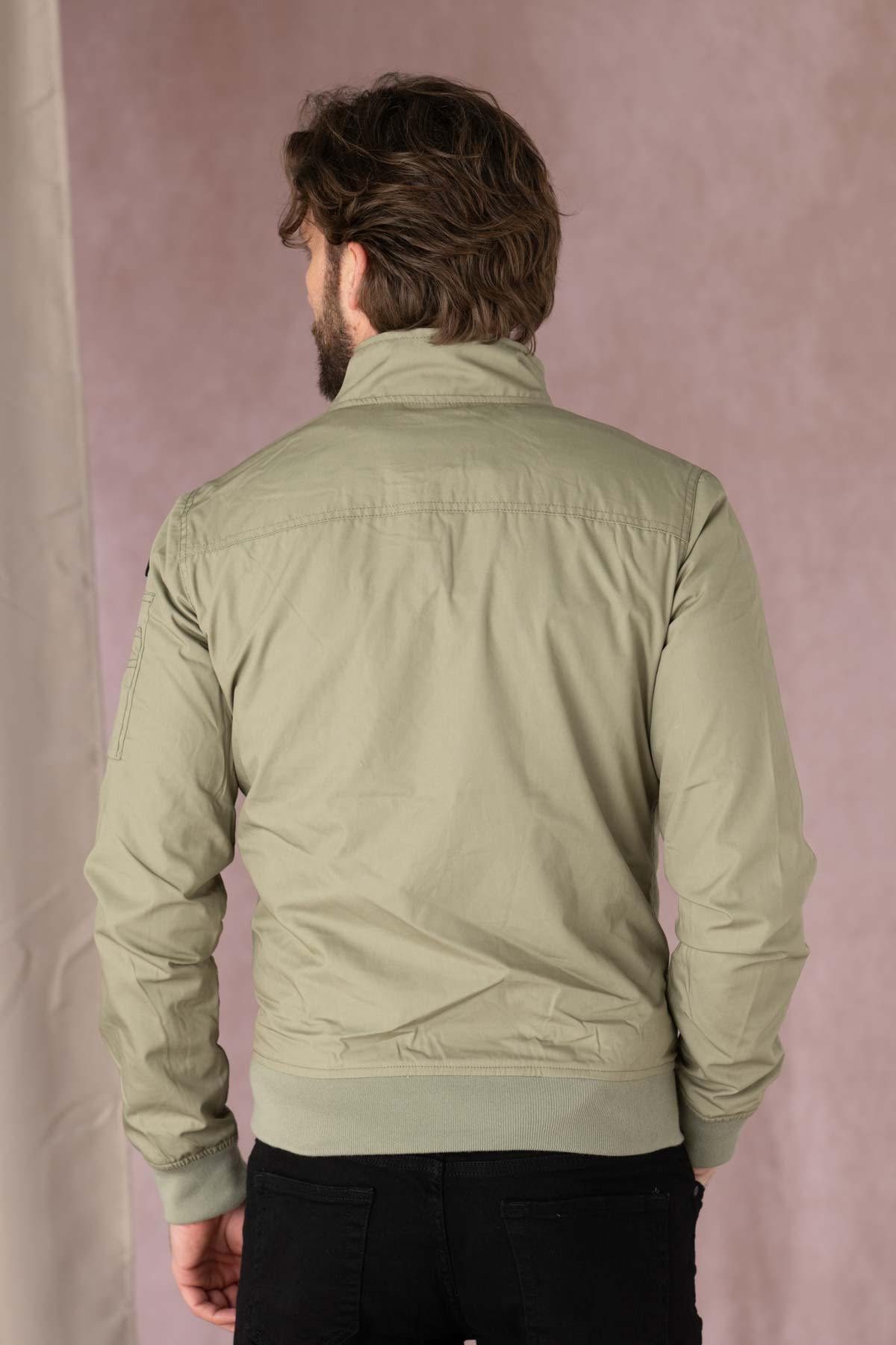 Chaqueta Hombre Schott KENNY SAGE KAKI — vista 7