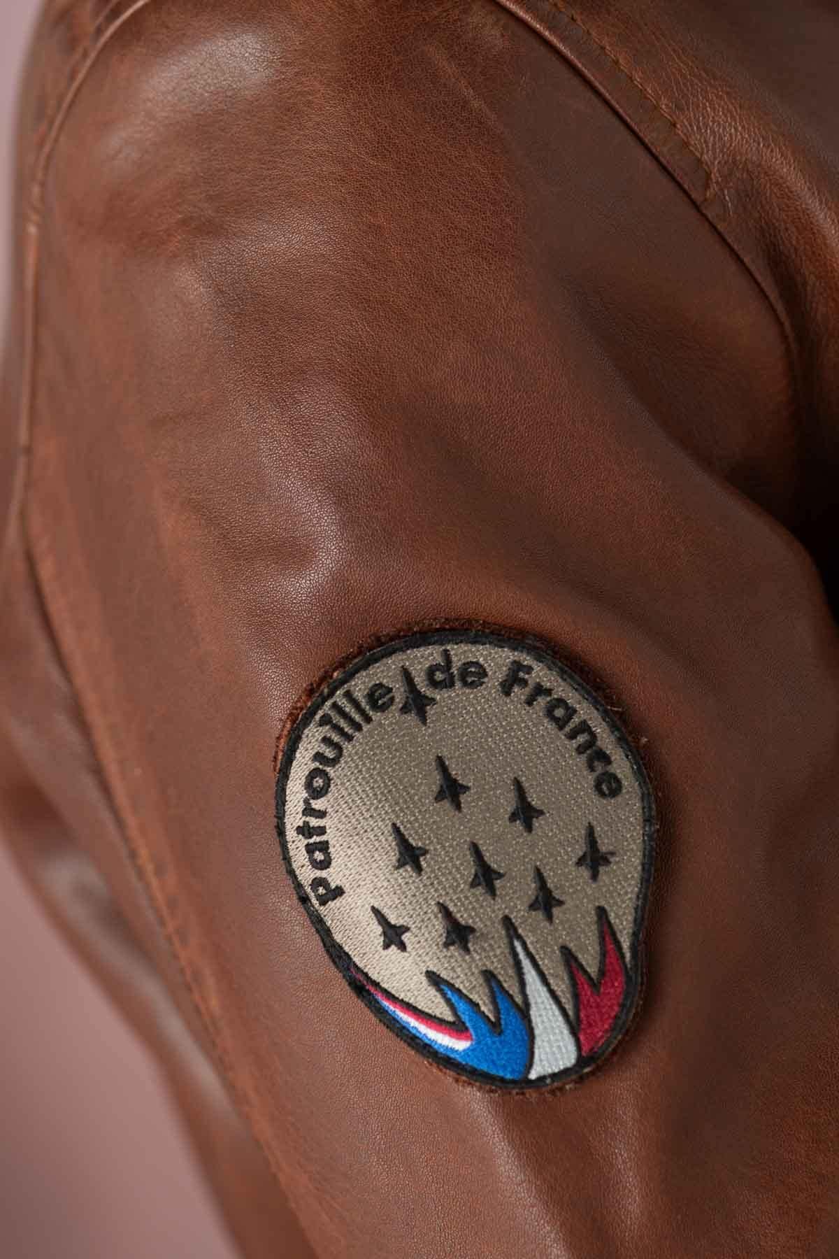 Giacche Uomo Patrouille De France JAEGGER ALPHA COGNAC — vista 5