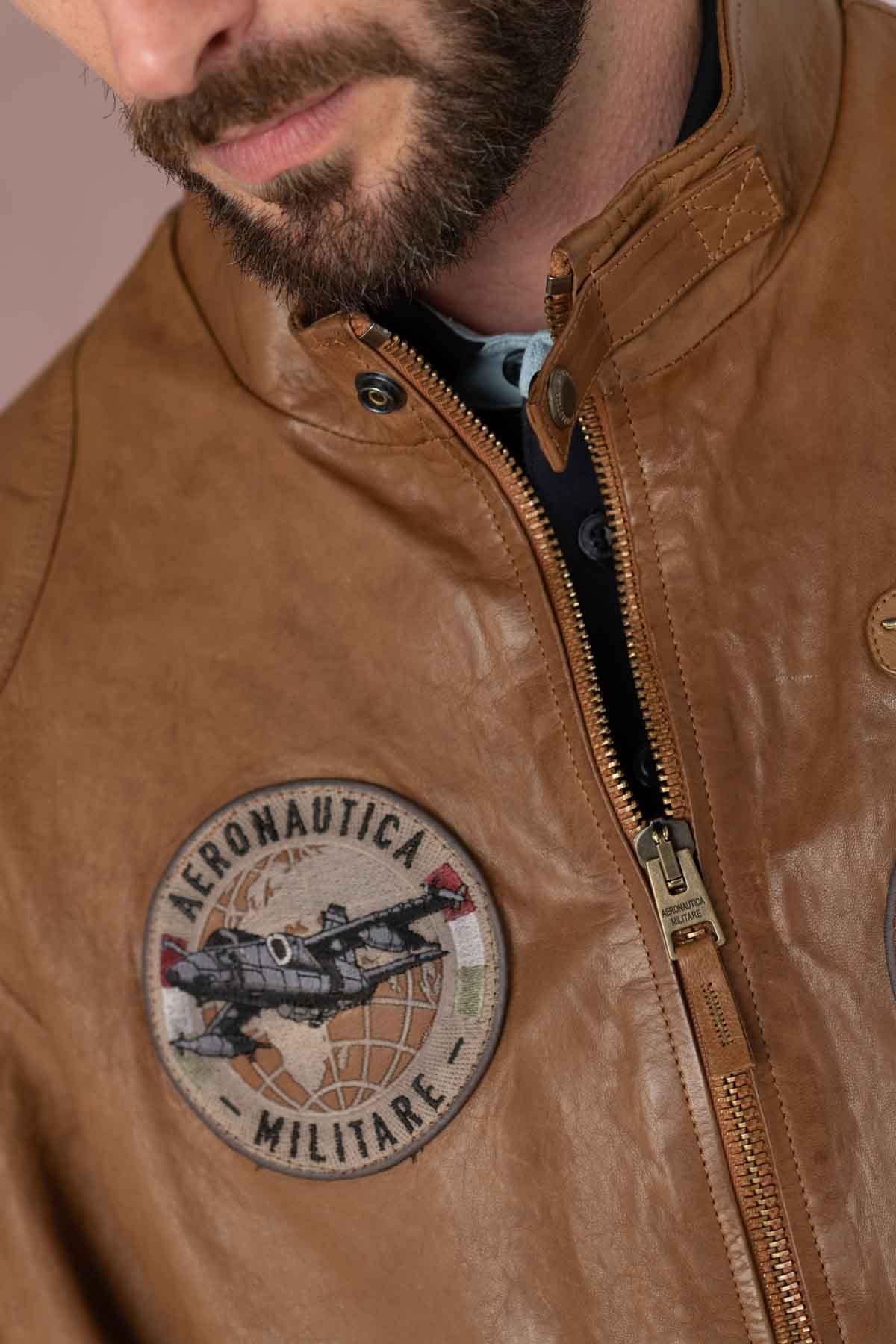 Giacche Uomo Aeronautica Militare PN5037PL147 00006 CUOIO — vista 9
