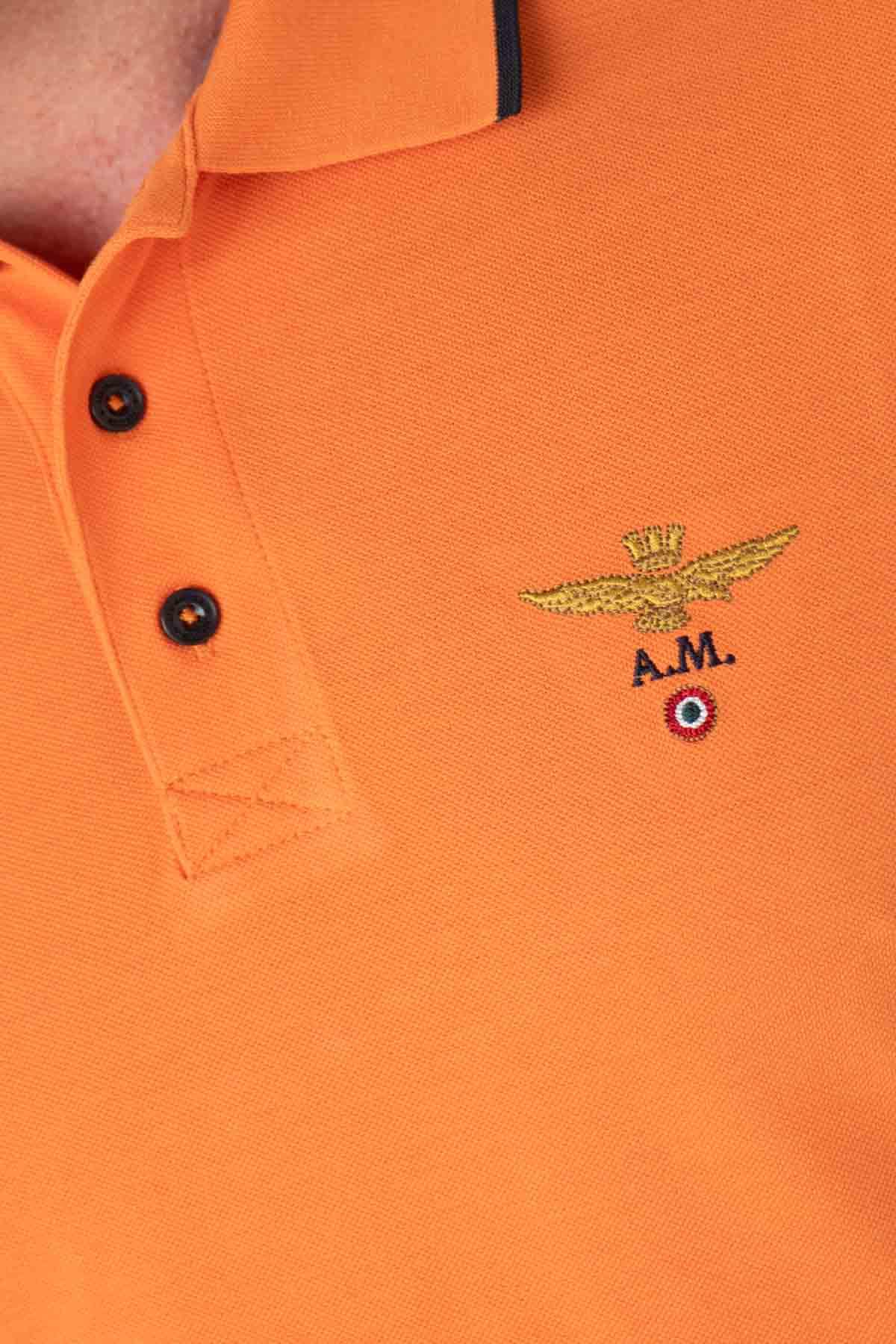 Herren Polo Aeronautica Militare PO1308P82 57543 CARROT ORANGE — Ansicht 4