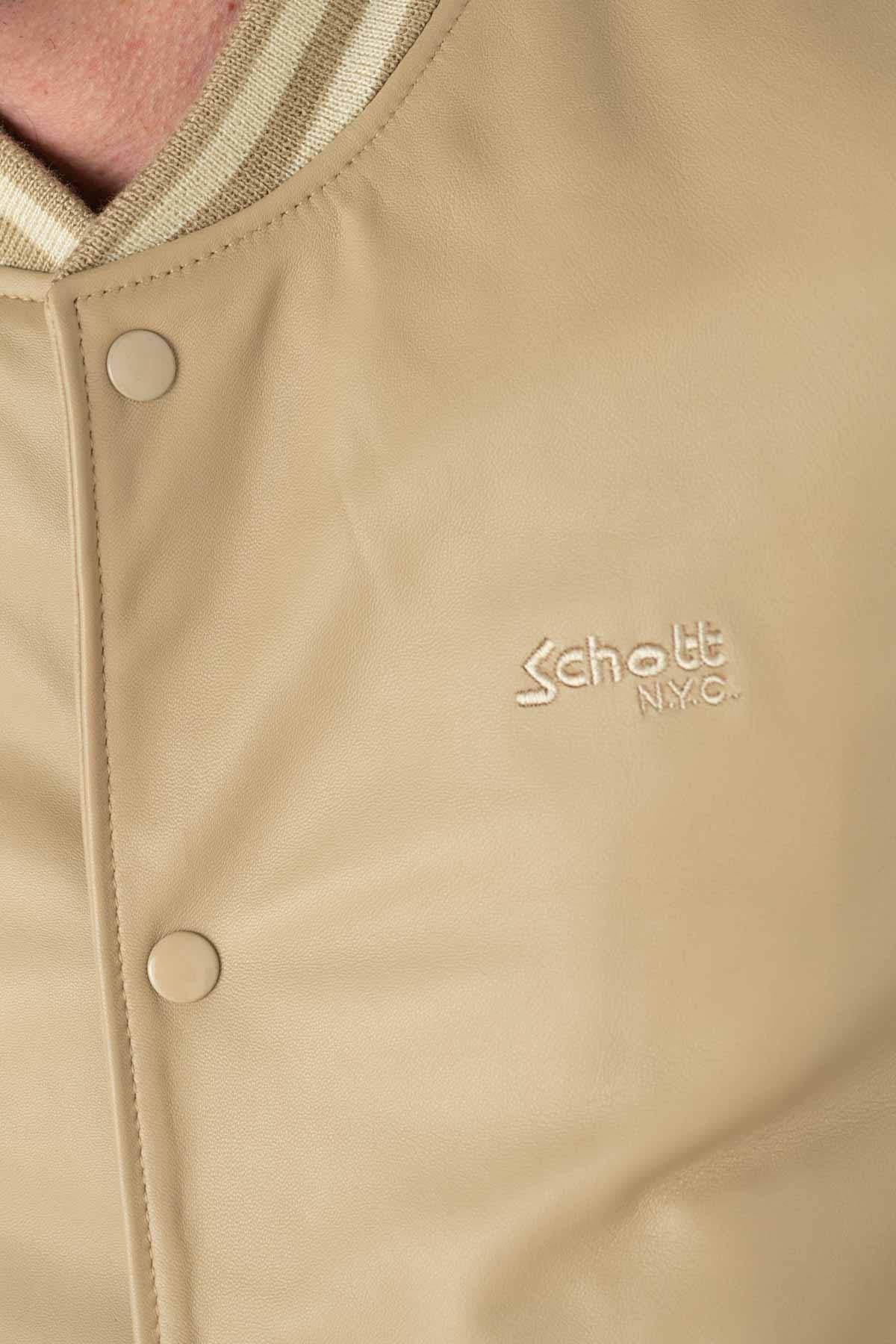 Chaqueta Hombre Schott LCTEDDYS23BI BEIGE/OFF — vista 7