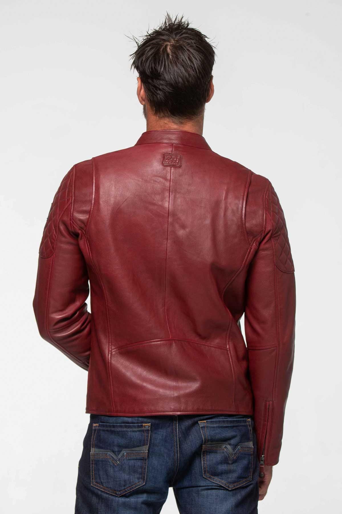 Herren Jacke Steve Mcqueen LENNY4 DARK RED — Ansicht 3