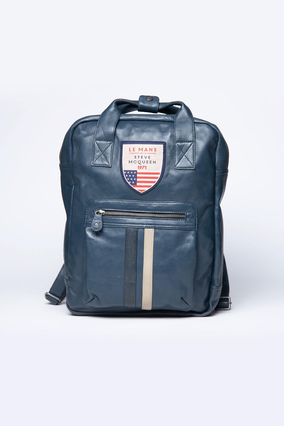 Sacs Homme Steve Mcqueen MATT4 BACKPACK ROYAL BLUE — vue 1