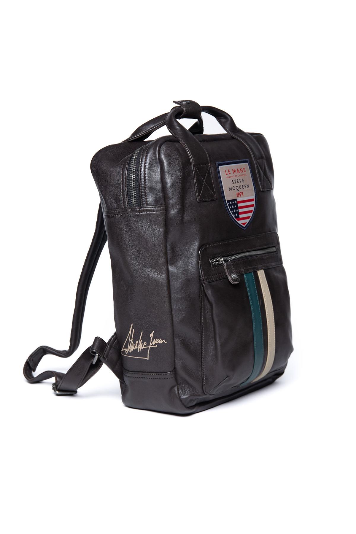 Herren Taschen Steve Mcqueen MATT4 BACKPACK DARK BROWN — Ansicht 4