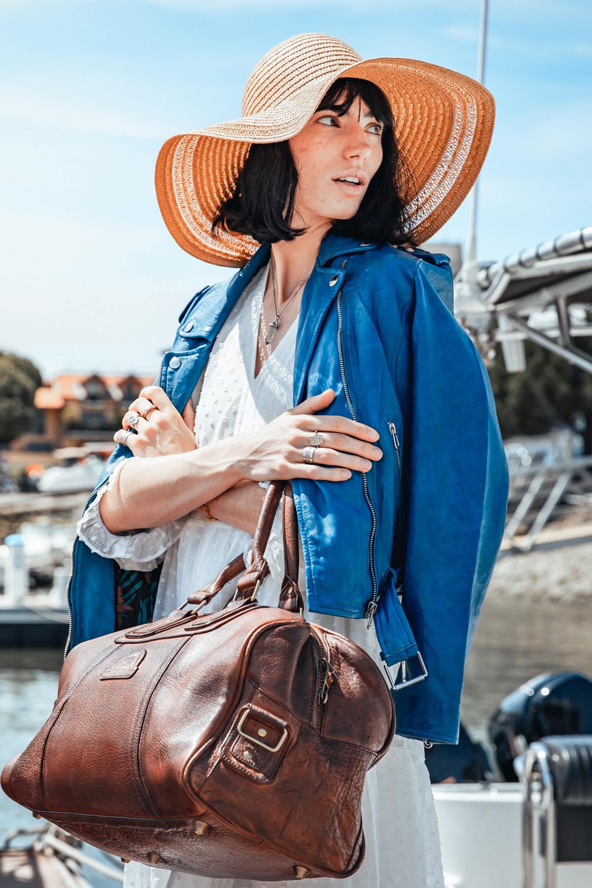Chaqueta Mujeres Rose Garden PAULA LAMB VITA BLUE WATER — vista 10