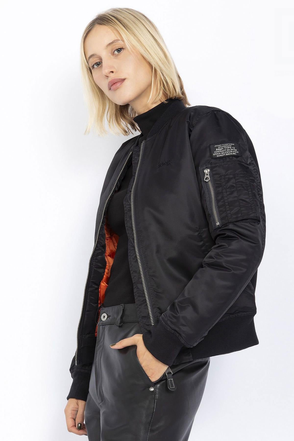 Chaqueta Mujeres Schott AIRFORCEWRS BLACK — vista 1