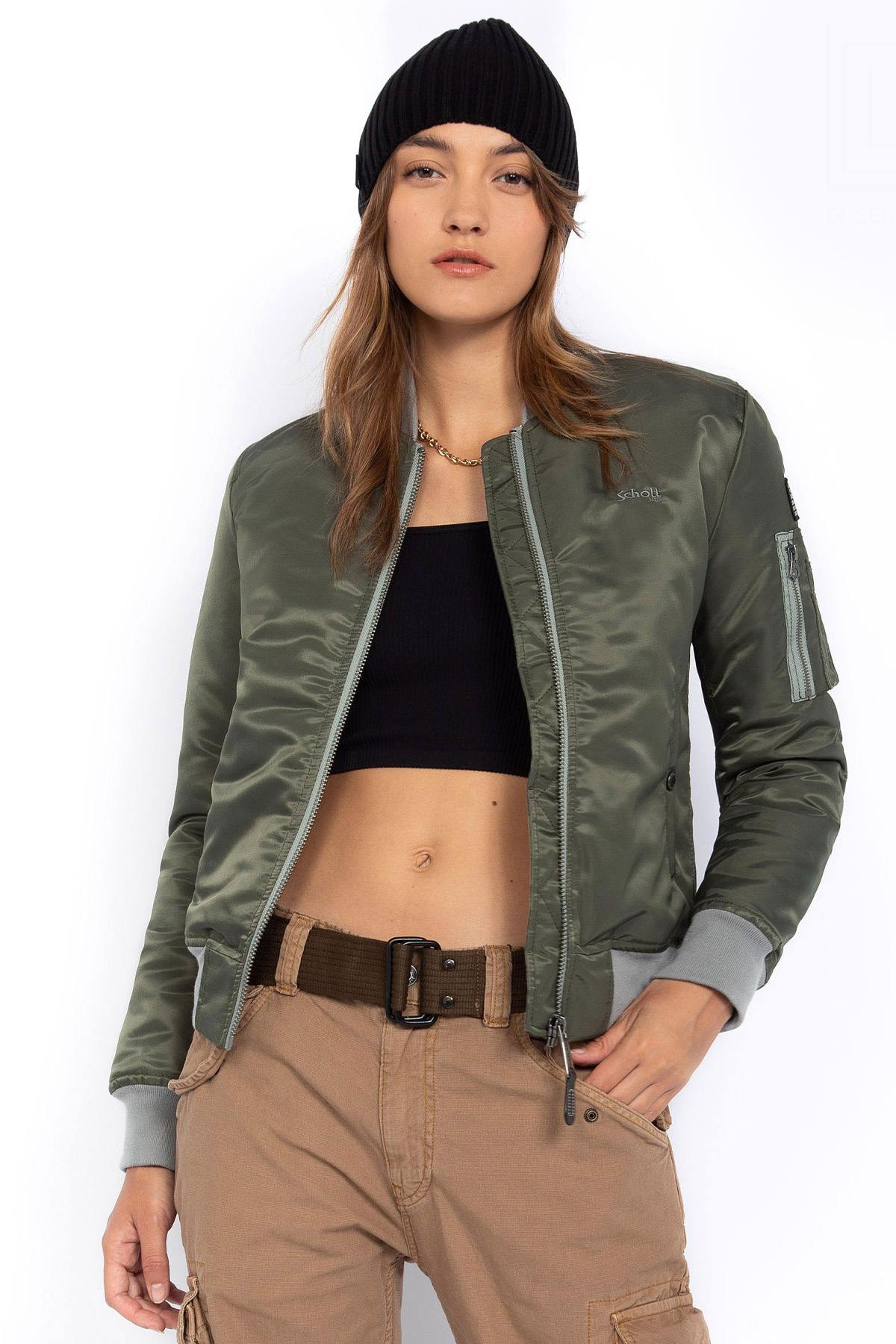 Chaqueta Mujeres Schott AIRFORCEWRS SAGE KAKI — vista 1