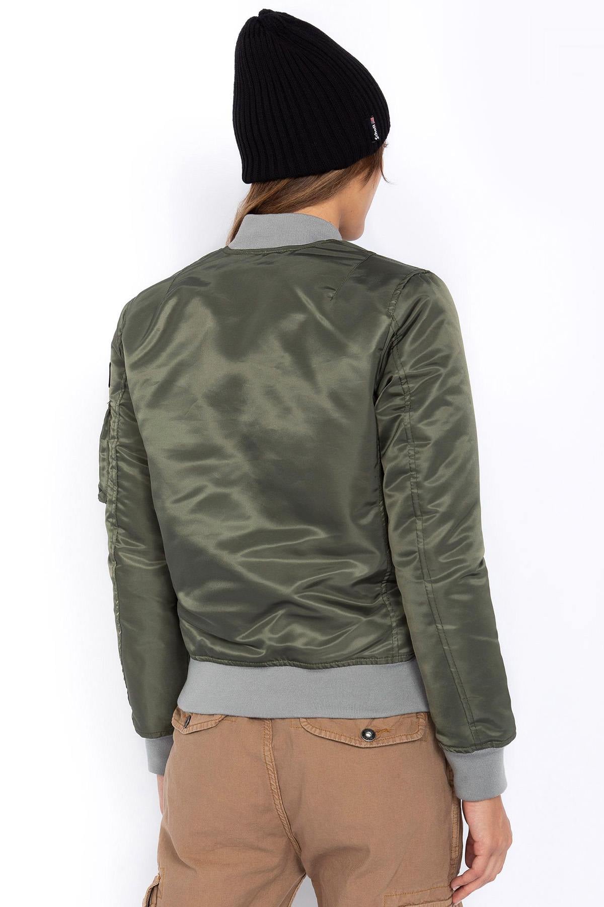 Chaqueta Mujeres Schott AIRFORCEWRS SAGE KAKI — vista 2