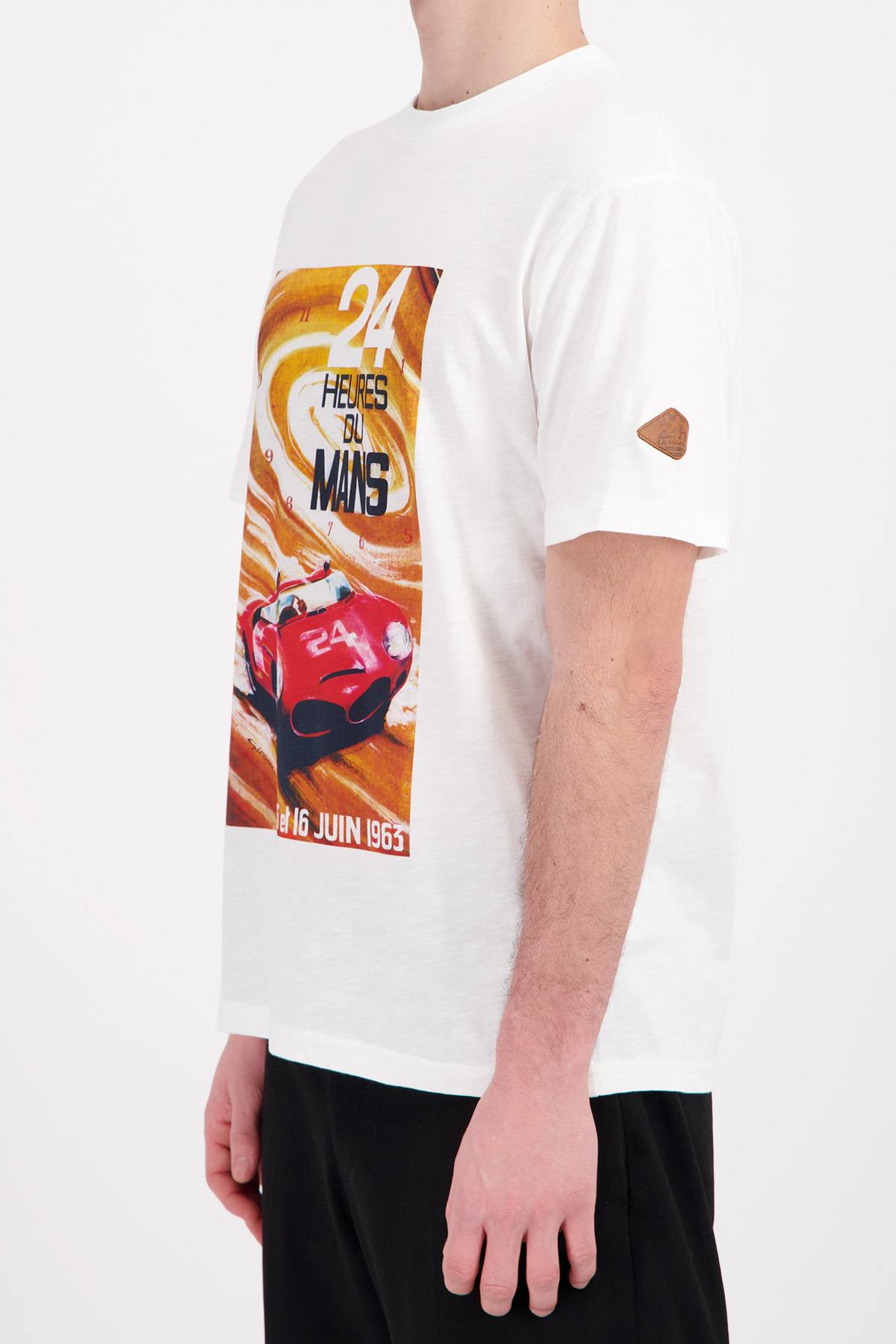Herren T-shirt 24h Le Mans TSM63-002 ECRU — Ansicht 3