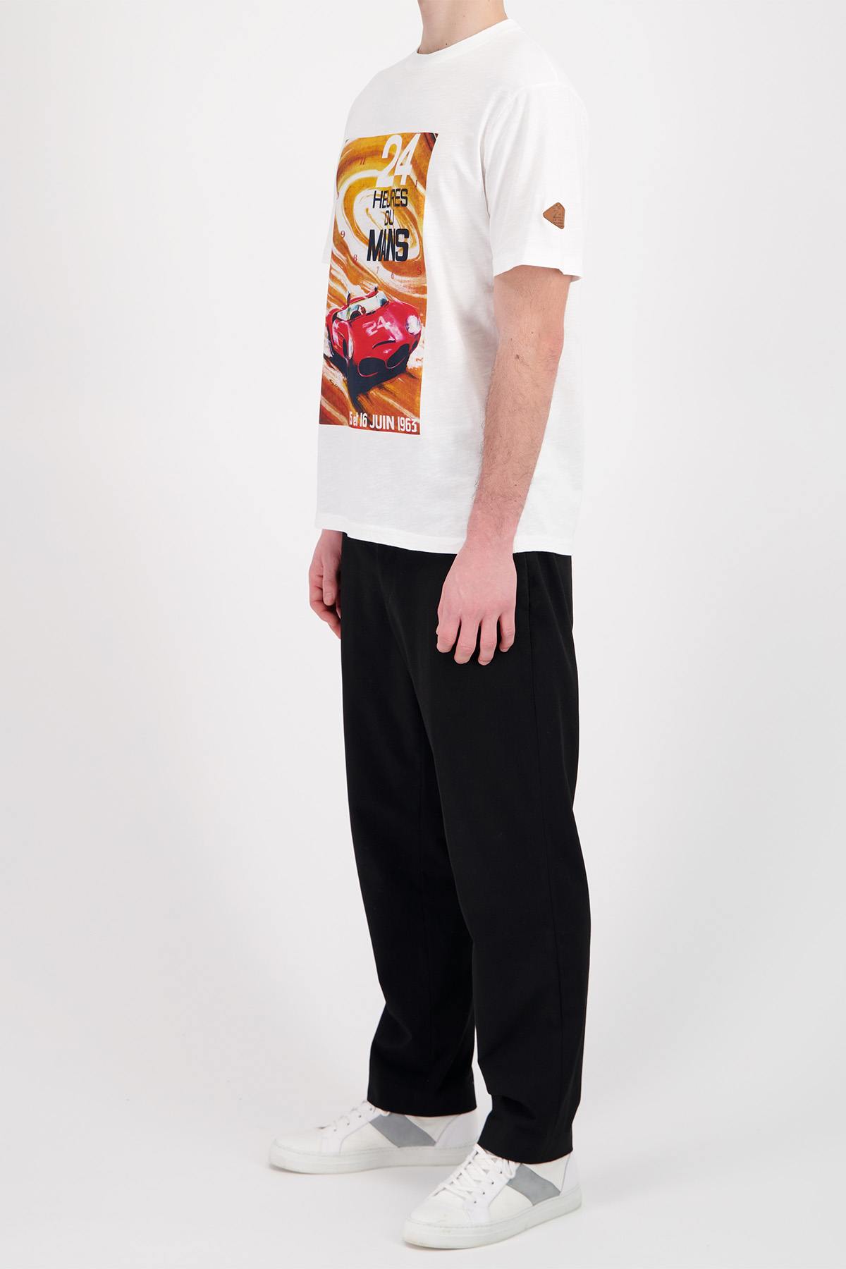 Herren T-shirt 24h Le Mans TSM63-002 ECRU — Ansicht 2