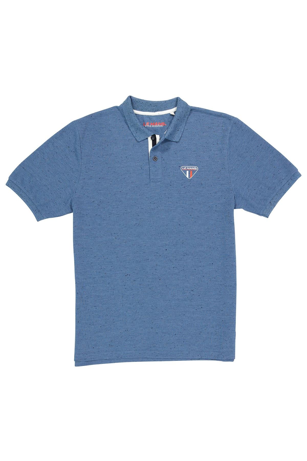 Polo Hombre Steve Mcqueen POM02-102 BLEU INJECTE — vista 3