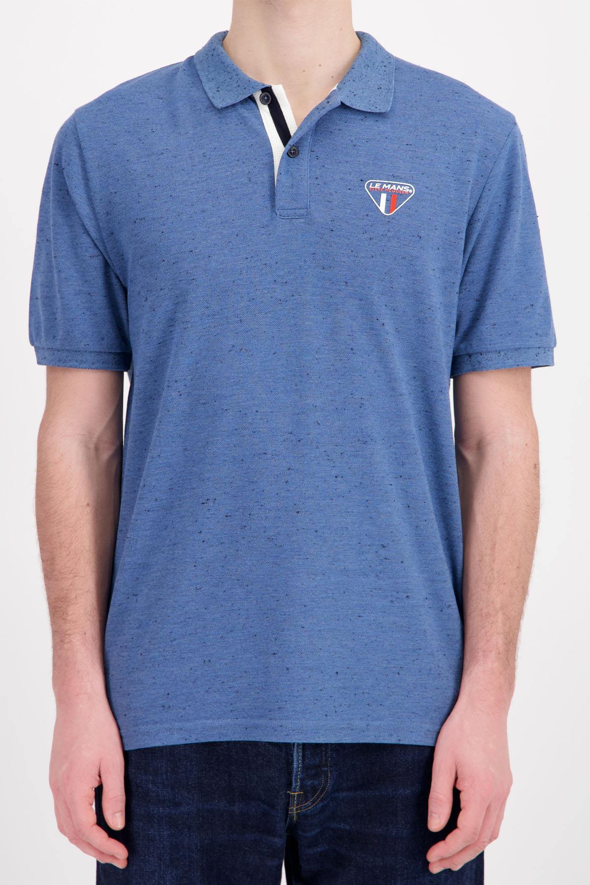 Polo Hombre Steve Mcqueen POM02-102 BLEU INJECTE — vista 1