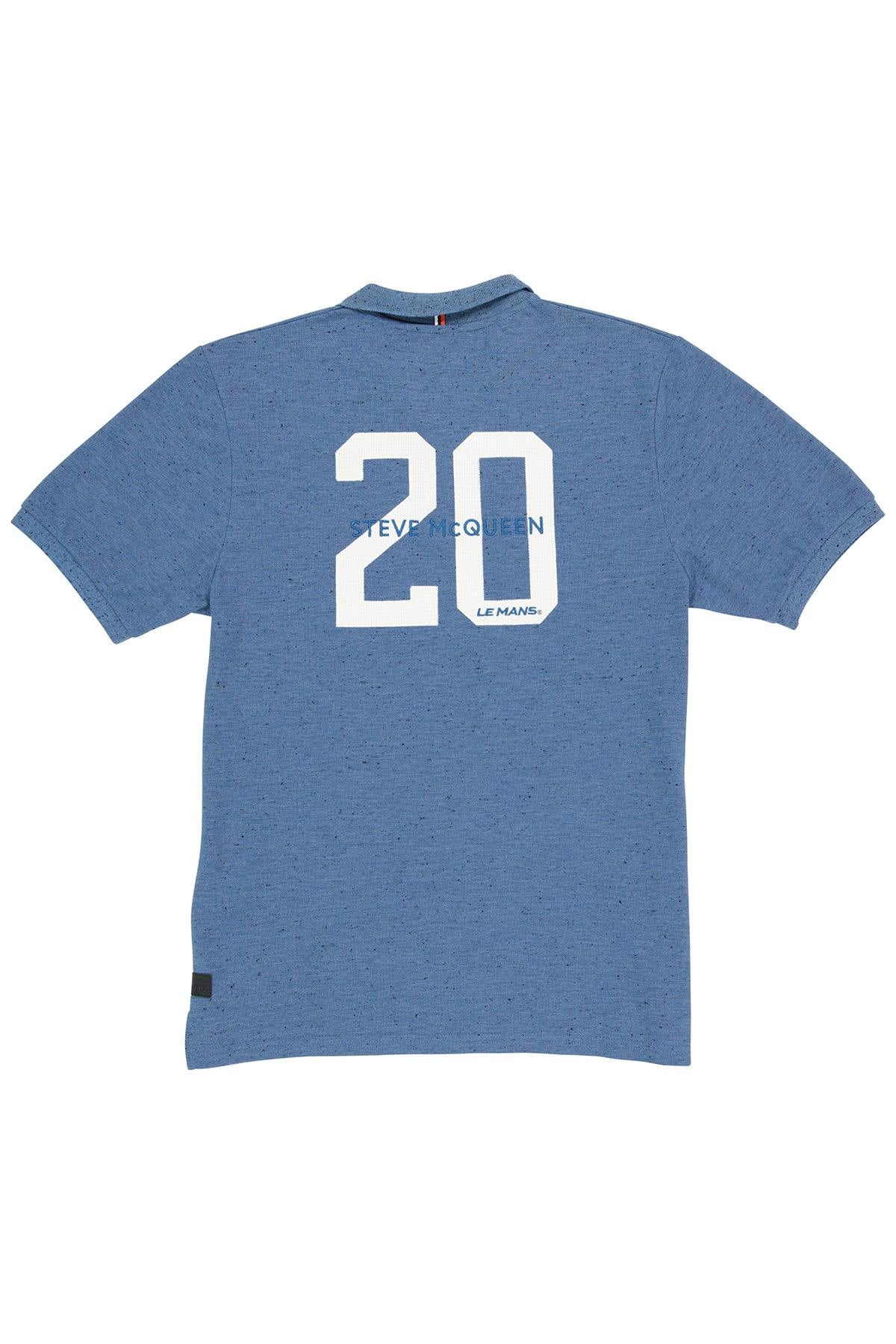 Polo Hombre Steve Mcqueen POM02-102 BLEU INJECTE — vista 6