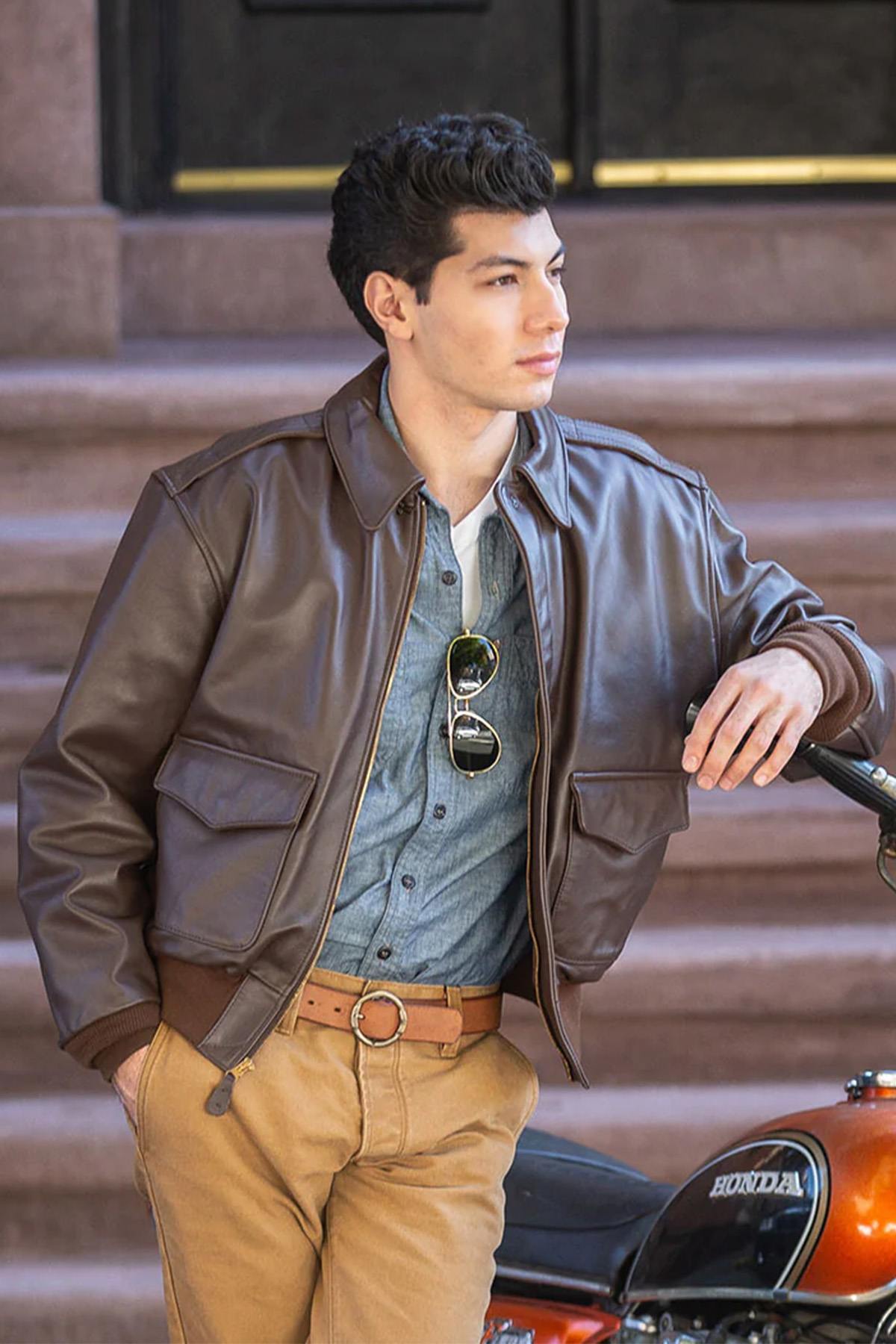 Chaqueta Hombre Cockpit Usa Z2107H BROWN — vista 1