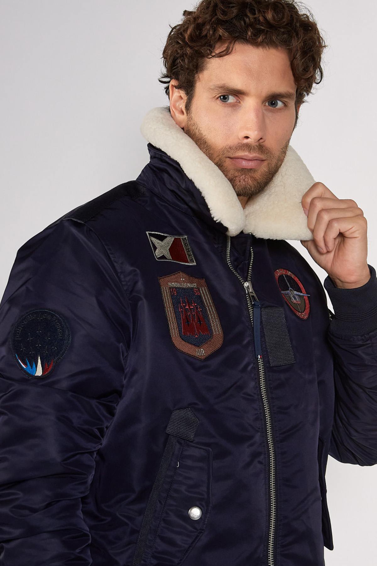 Chaqueta Hombre Patrouille De France MACH PHENIX NAVY BLUE — vista 3