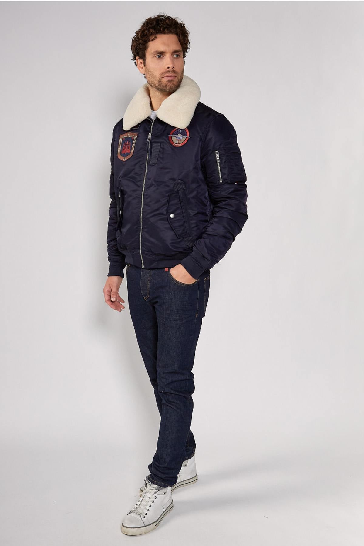Chaqueta Hombre Patrouille De France MACH PHENIX NAVY BLUE — vista 7