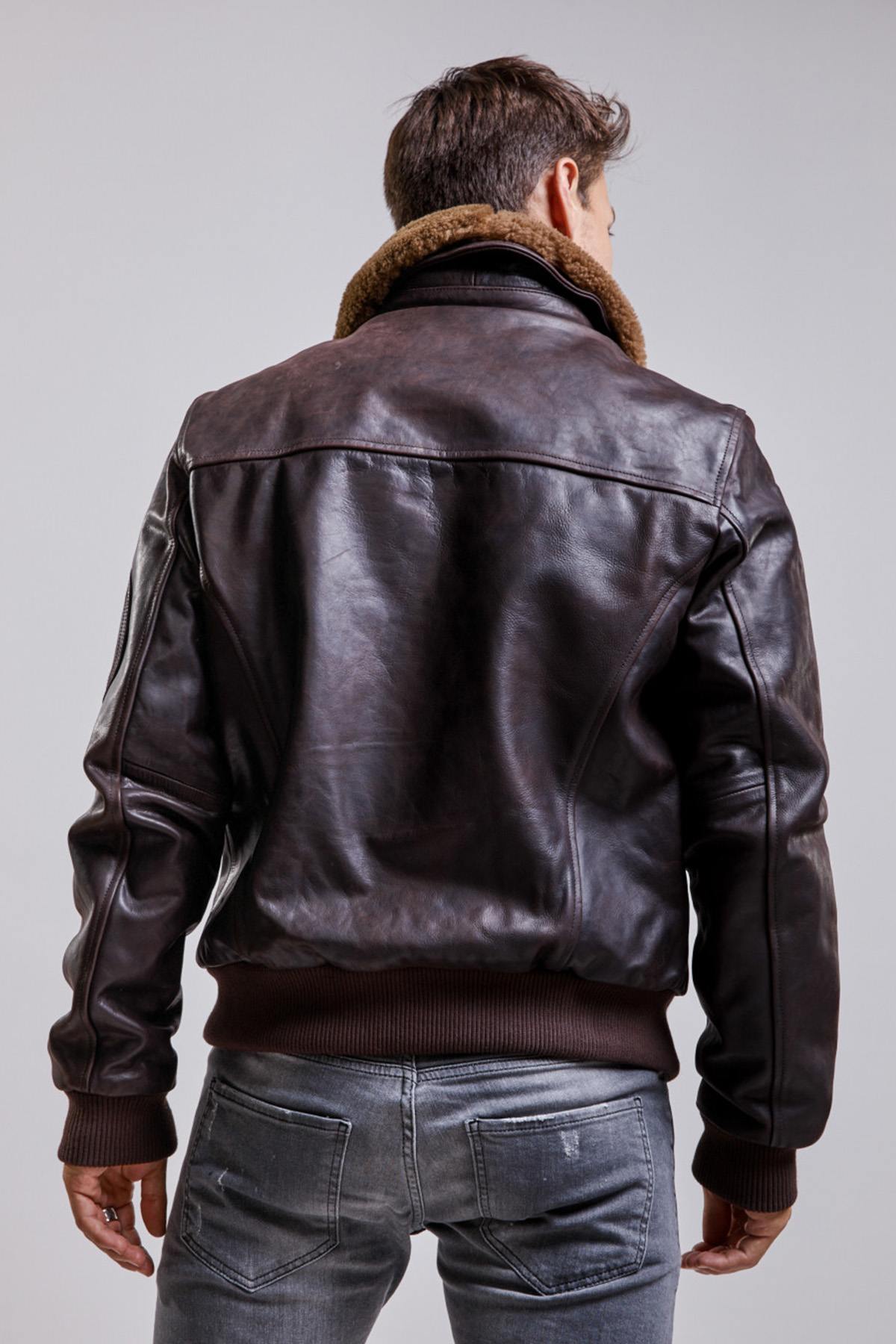 Chaqueta Hombre Redskins COMMANDER STRIKING BROWN — vista 4