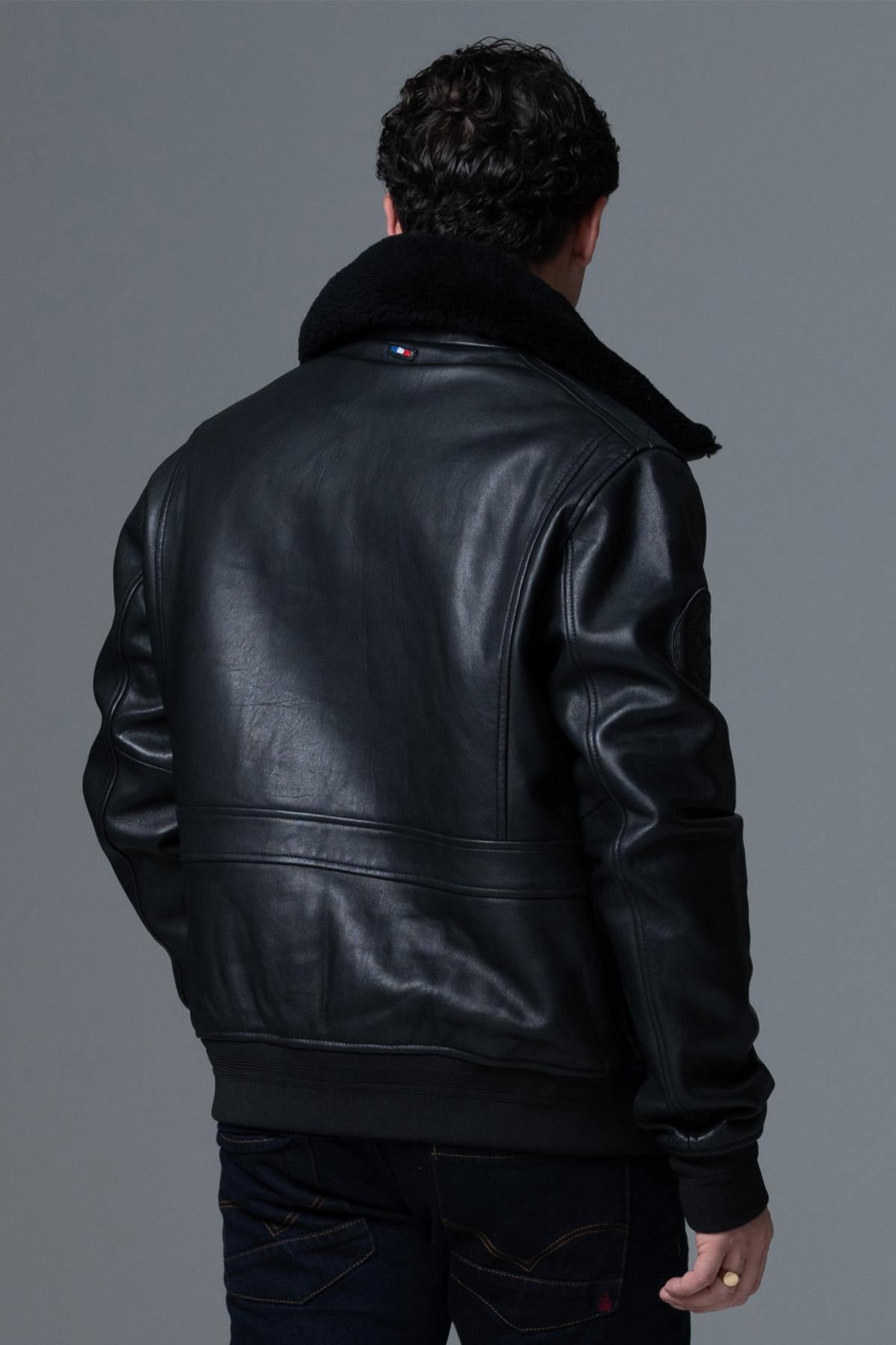 Blouson Homme Armée De L'air Et De L'espace PILOT ATLAS BLACK — vue 3