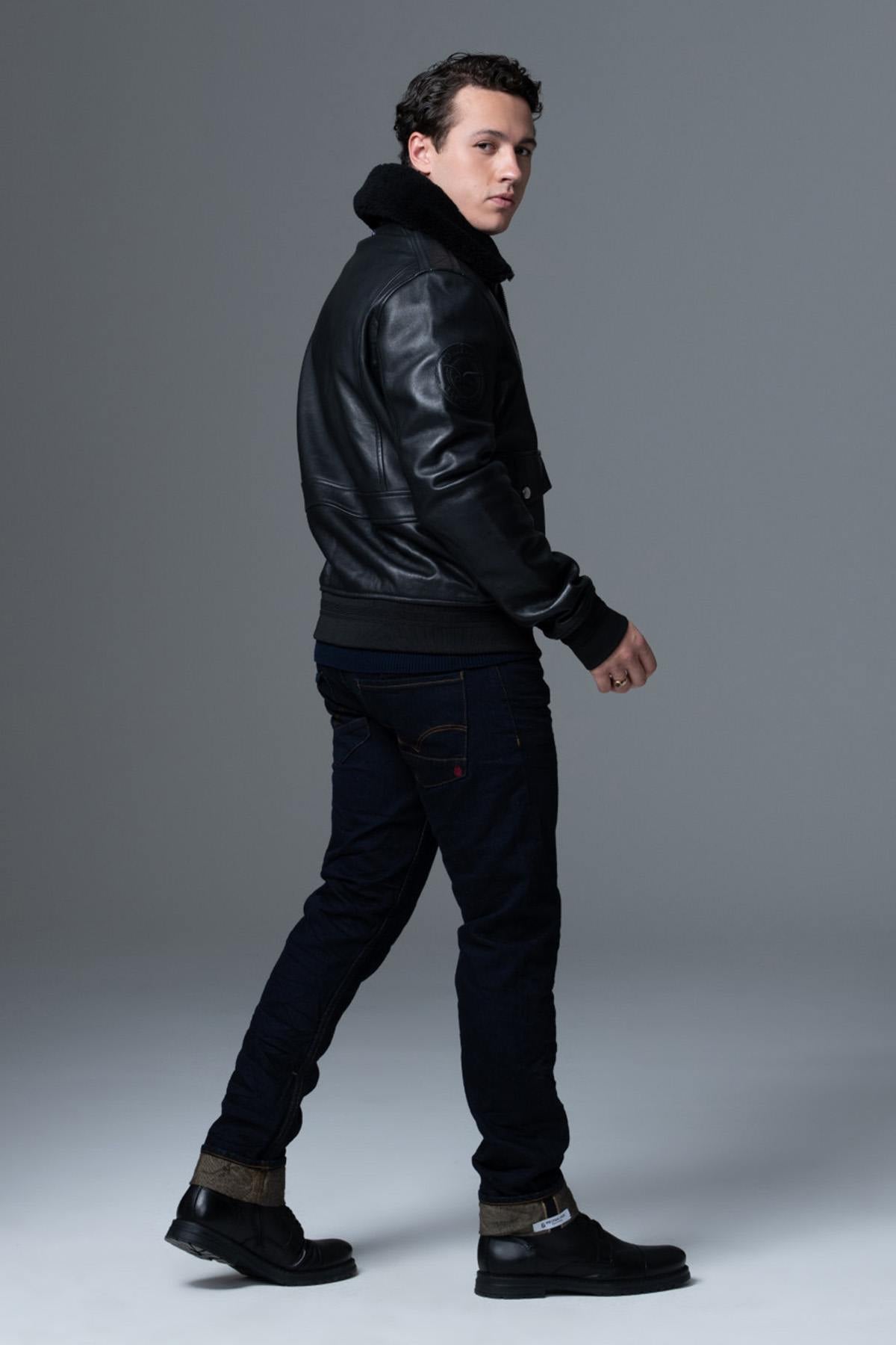 Blouson Homme Armée De L'air Et De L'espace PILOT ATLAS BLACK — vue 7