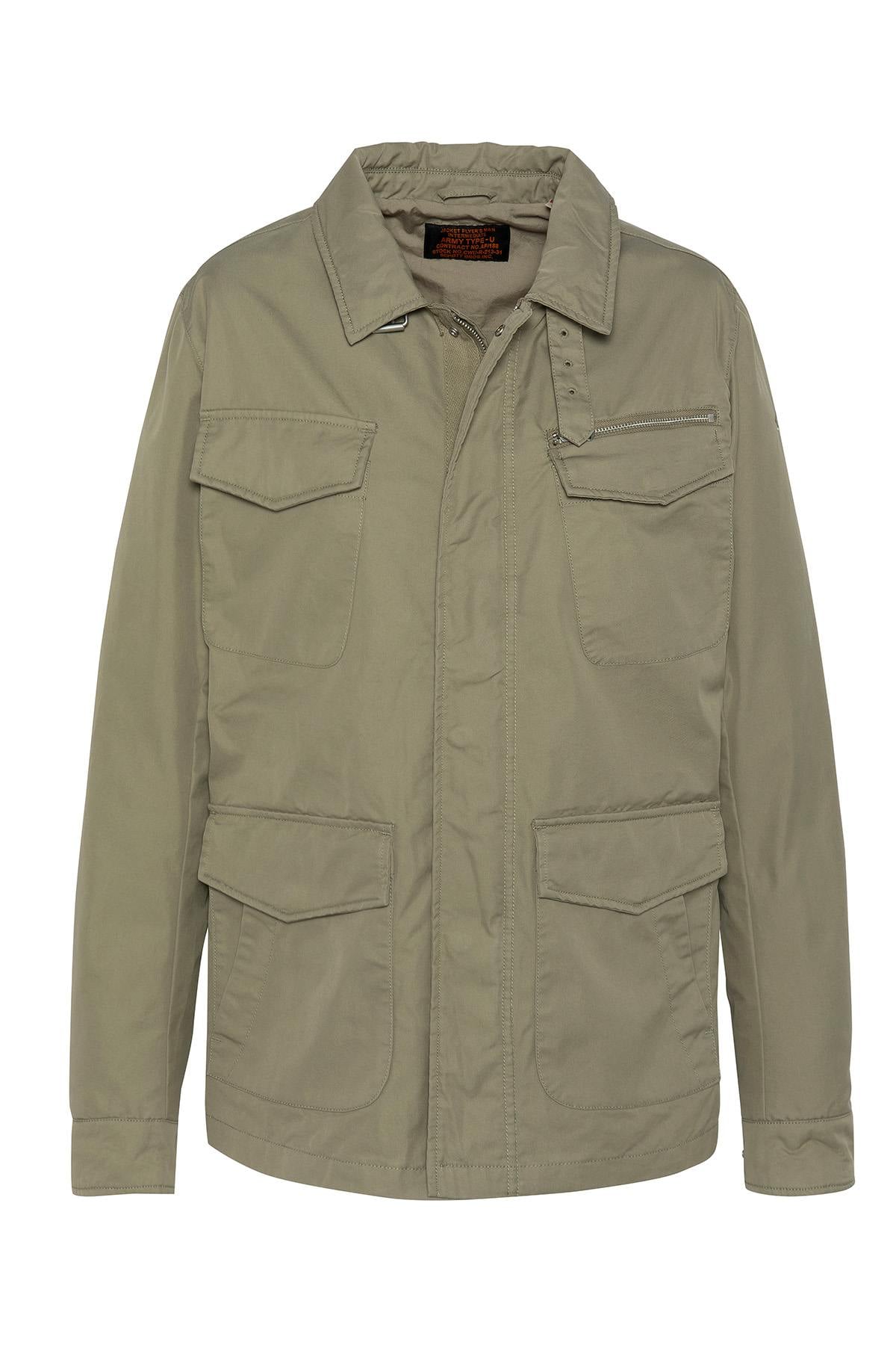 Cazadora Hombre Schott FLINT SAGE KAKI — vista 6