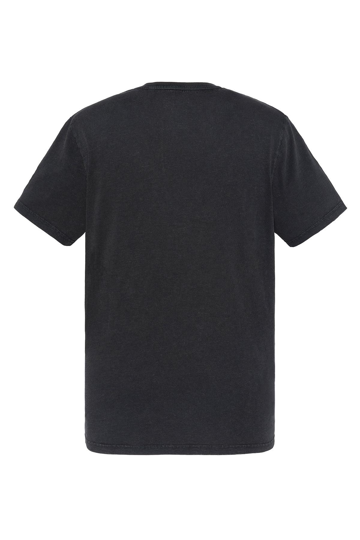 Camiseta Hombre Schott TSELIS BLACK — vista 7