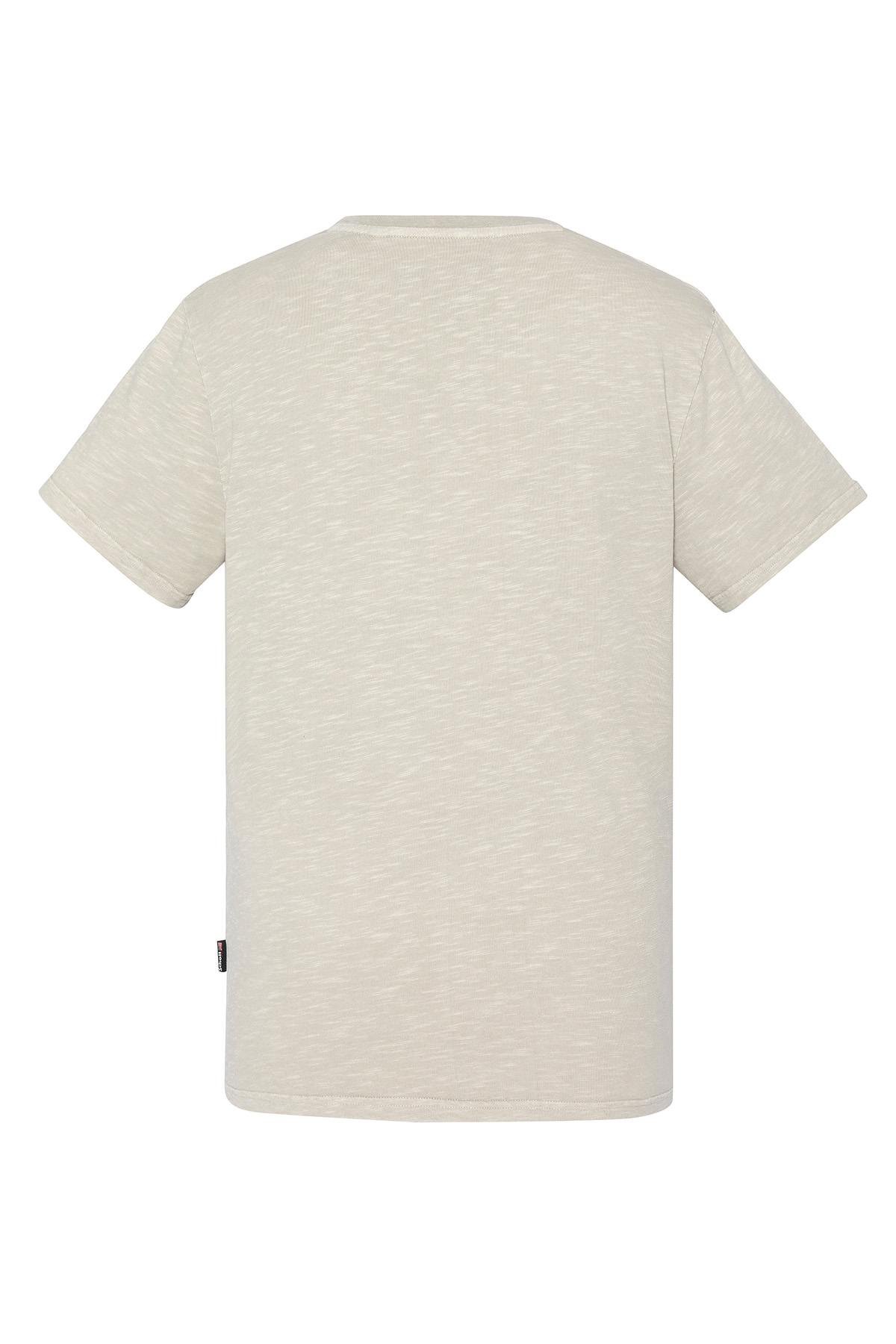 Tee Shirt Homme Schott TSELIS CIMENT — vue 7