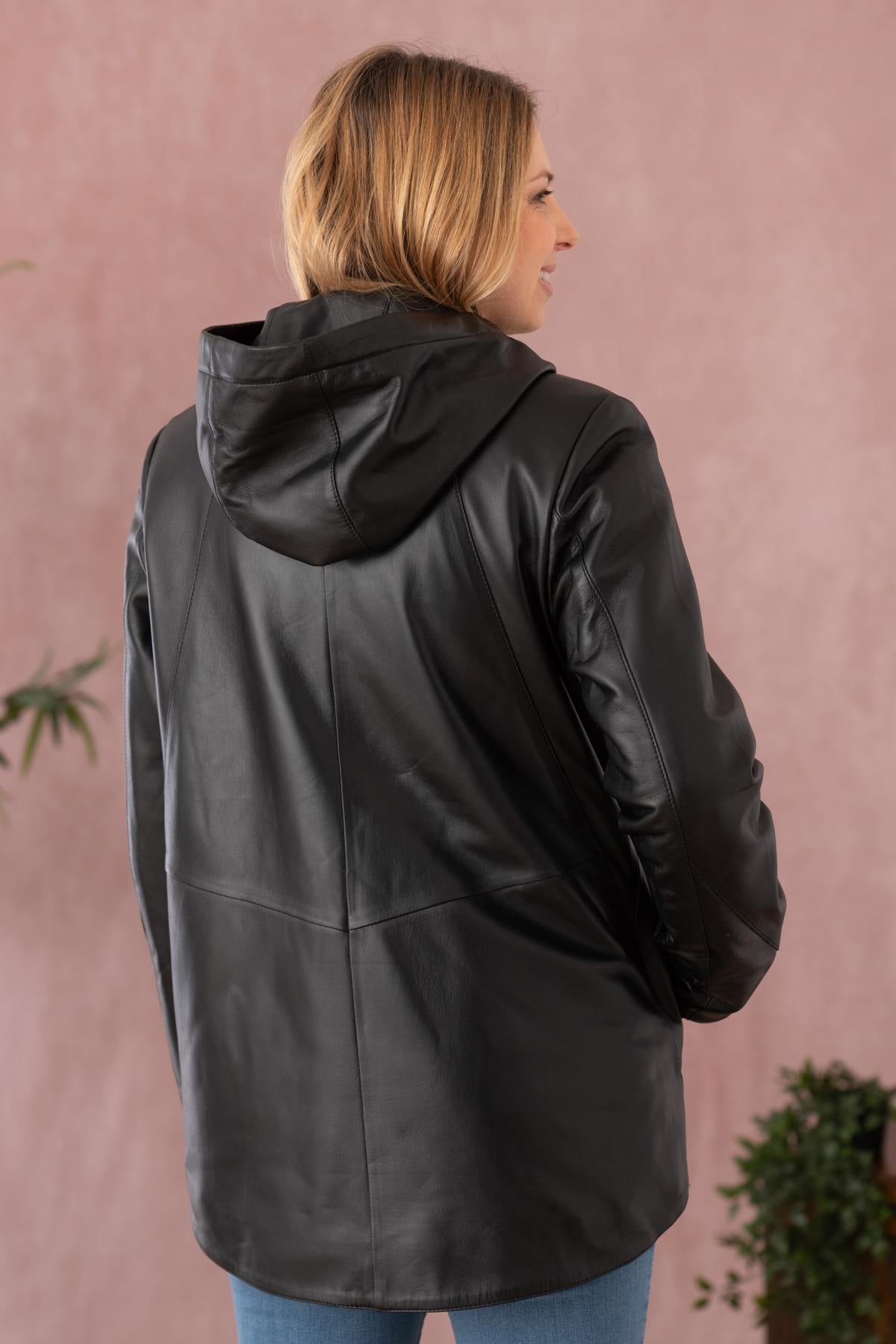 Giacche Donna Cityzen AMANDA AGNEAU PERLE NOIR — vista 6