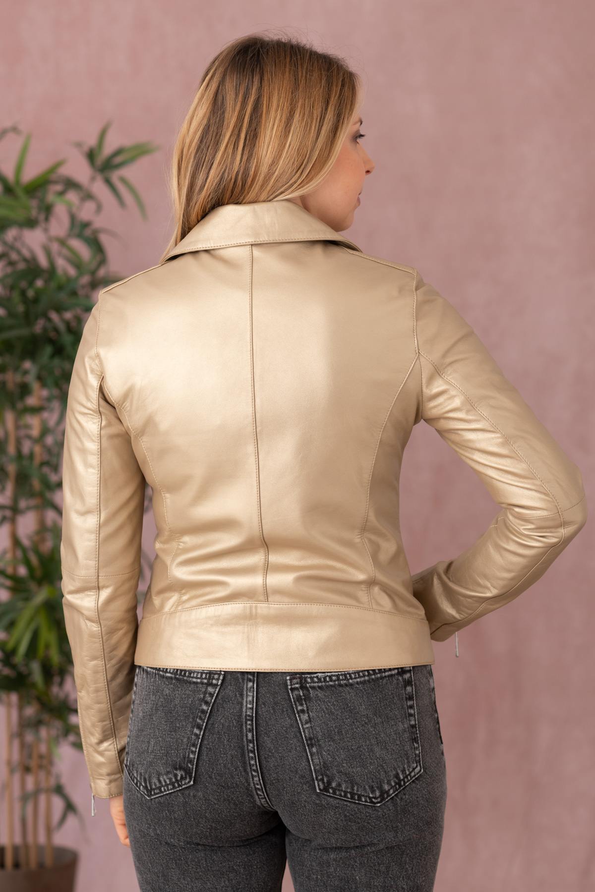 Giacche Donna Oakwood THEA METAL LIGHT GOLD 644 — vista 7