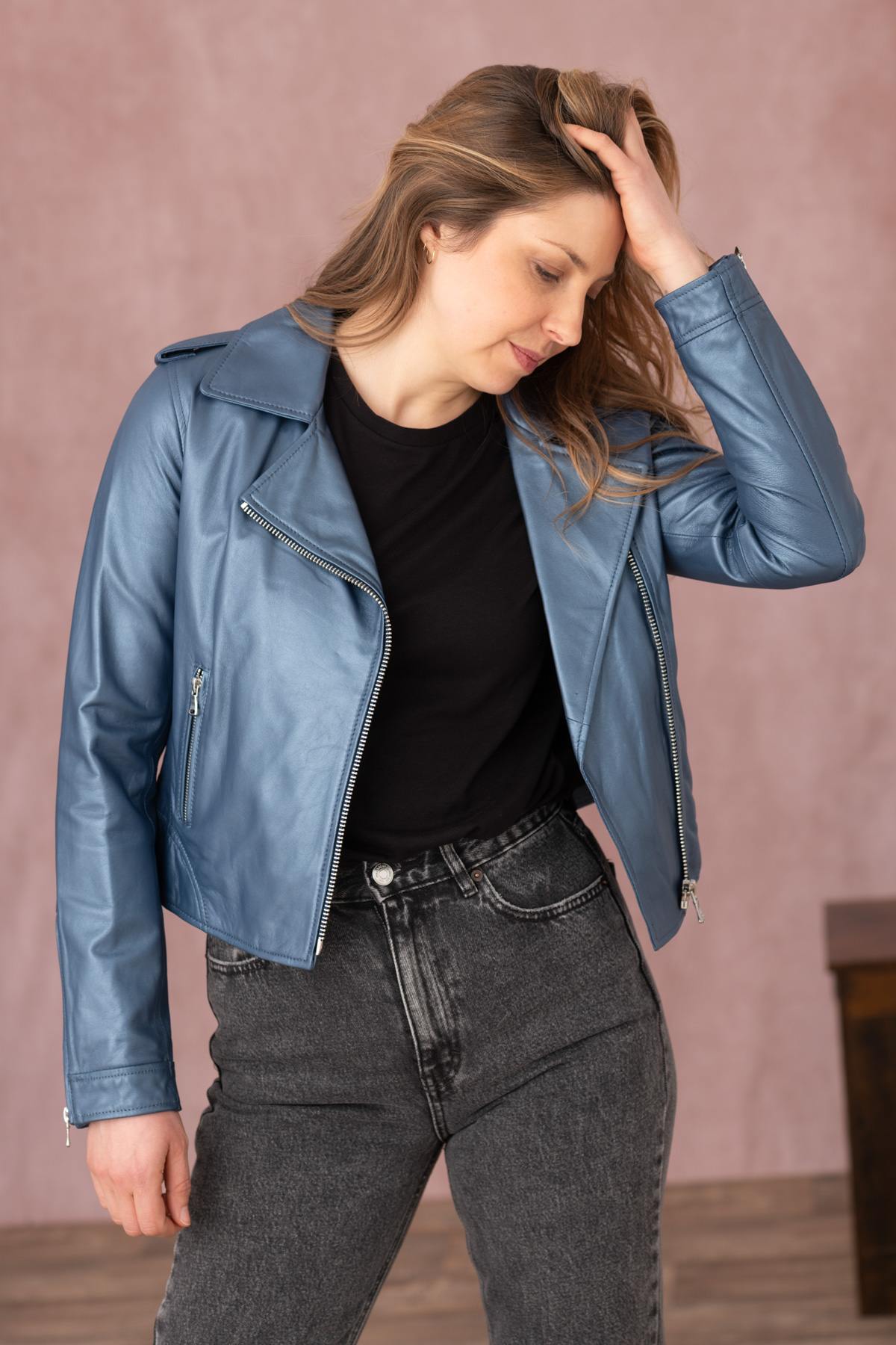 Chaqueta Mujeres Oakwood KITTY METAL COBALT 612 — vista 1