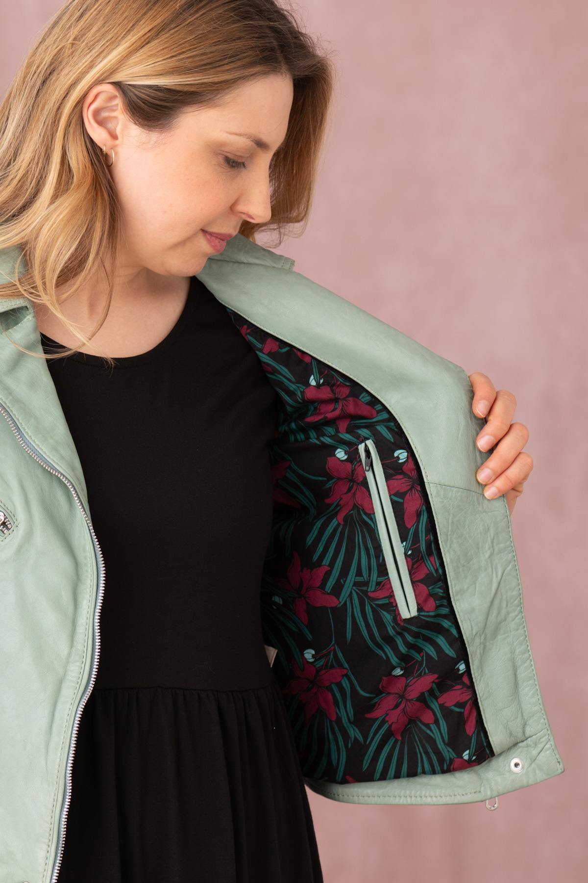 Giacche Donna Rose Garden OLYMPE LAMB VITA JADE — vista 2