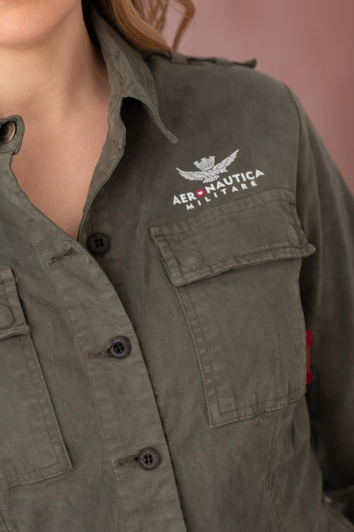Damen Rock/kleid Aeronautica Militare TU128DCT3221 07262 VERDE MILITARE — Ansicht 2