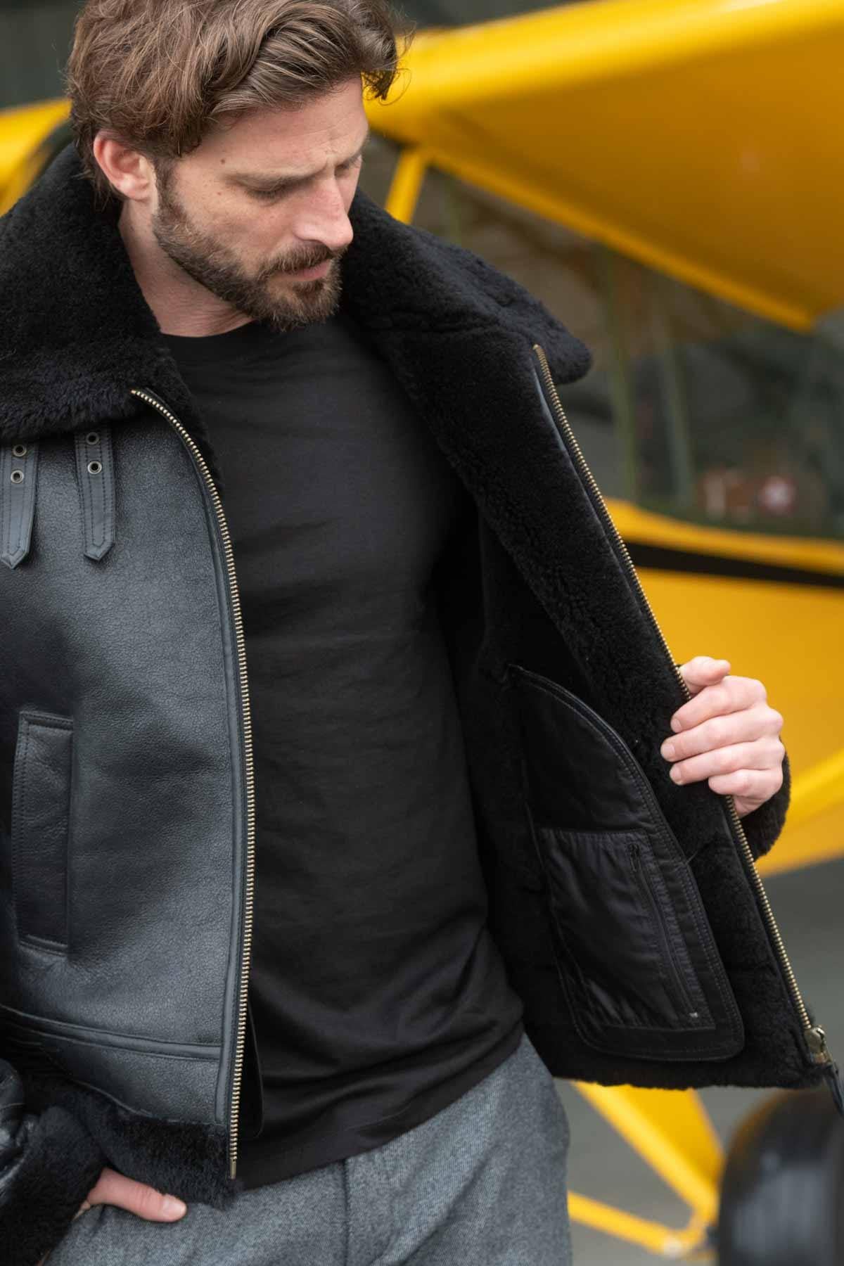 Chaqueta Hombre Cityzen BERLIN BLACK — vista 4