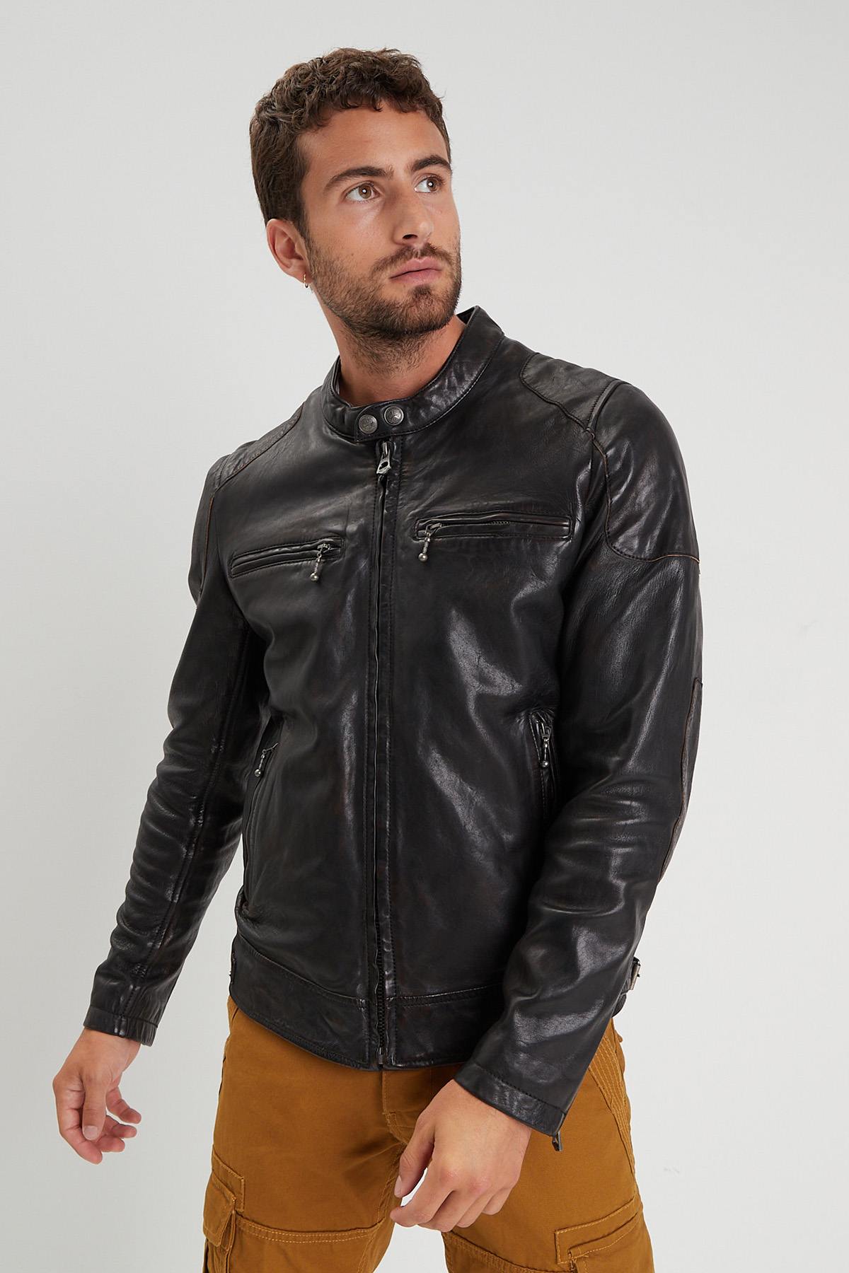 Giacche Uomo Daytona WATKINS LAMB ERMIS BLACK — vista 1