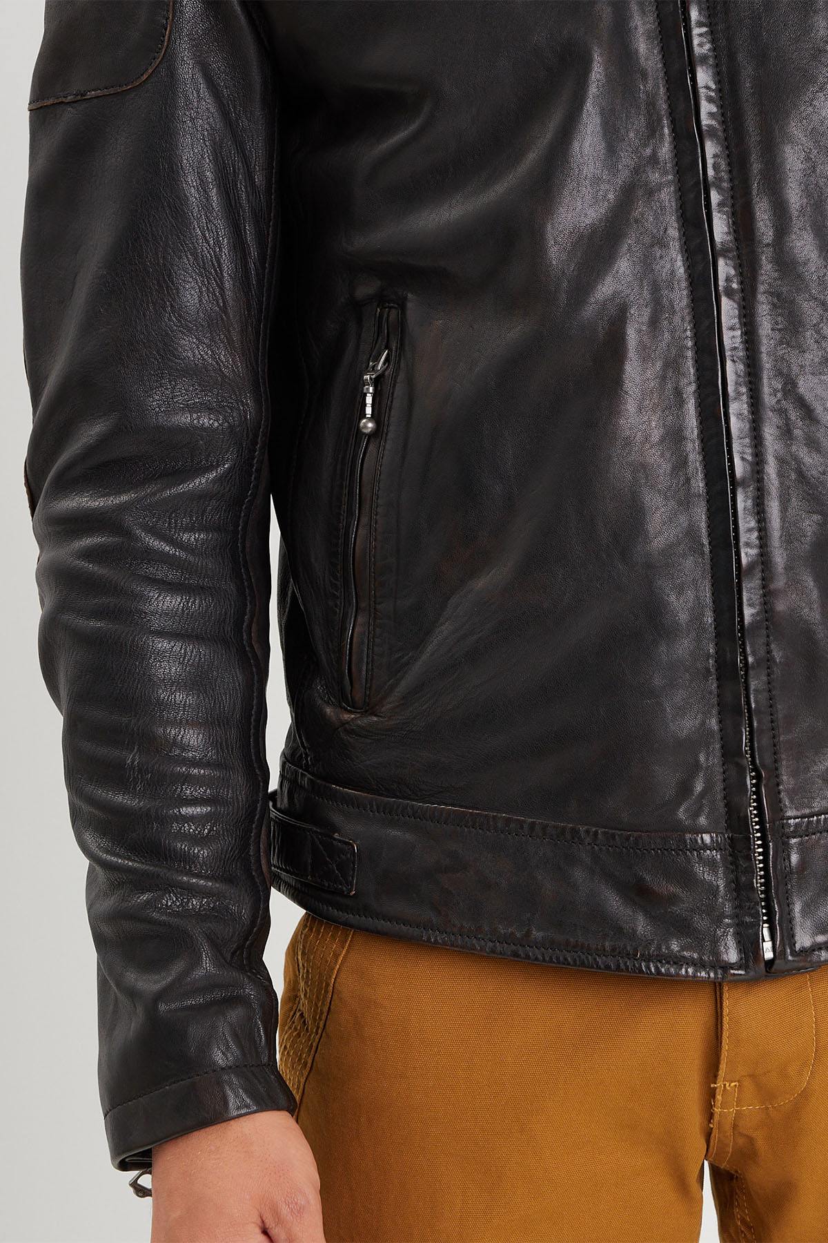 Giacche Uomo Daytona WATKINS LAMB ERMIS BLACK — vista 5
