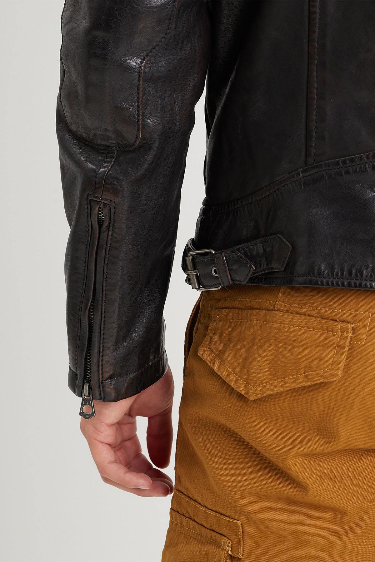 Giacche Uomo Daytona WATKINS LAMB ERMIS BLACK — vista 6