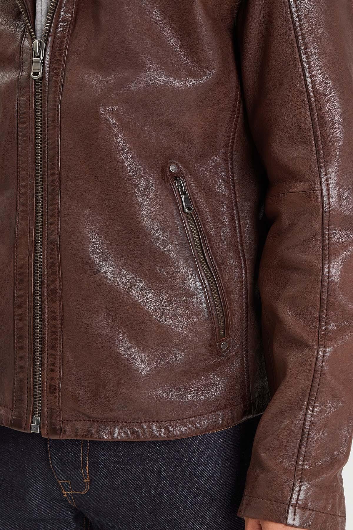 Blouson Homme Daytona WINSTON HOOD LAMB VITA BISON — vue 4
