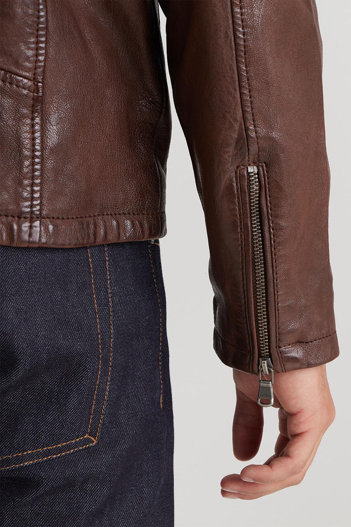 Blouson Homme Daytona WINSTON HOOD LAMB VITA BISON — vue 6