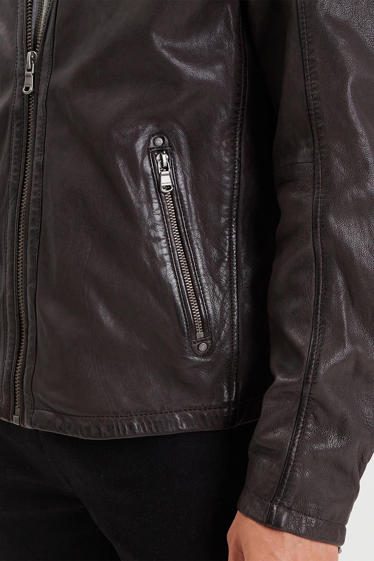Blouson Homme Daytona WINSTON HOOD LAMB VITA R.BROWN — vue 5