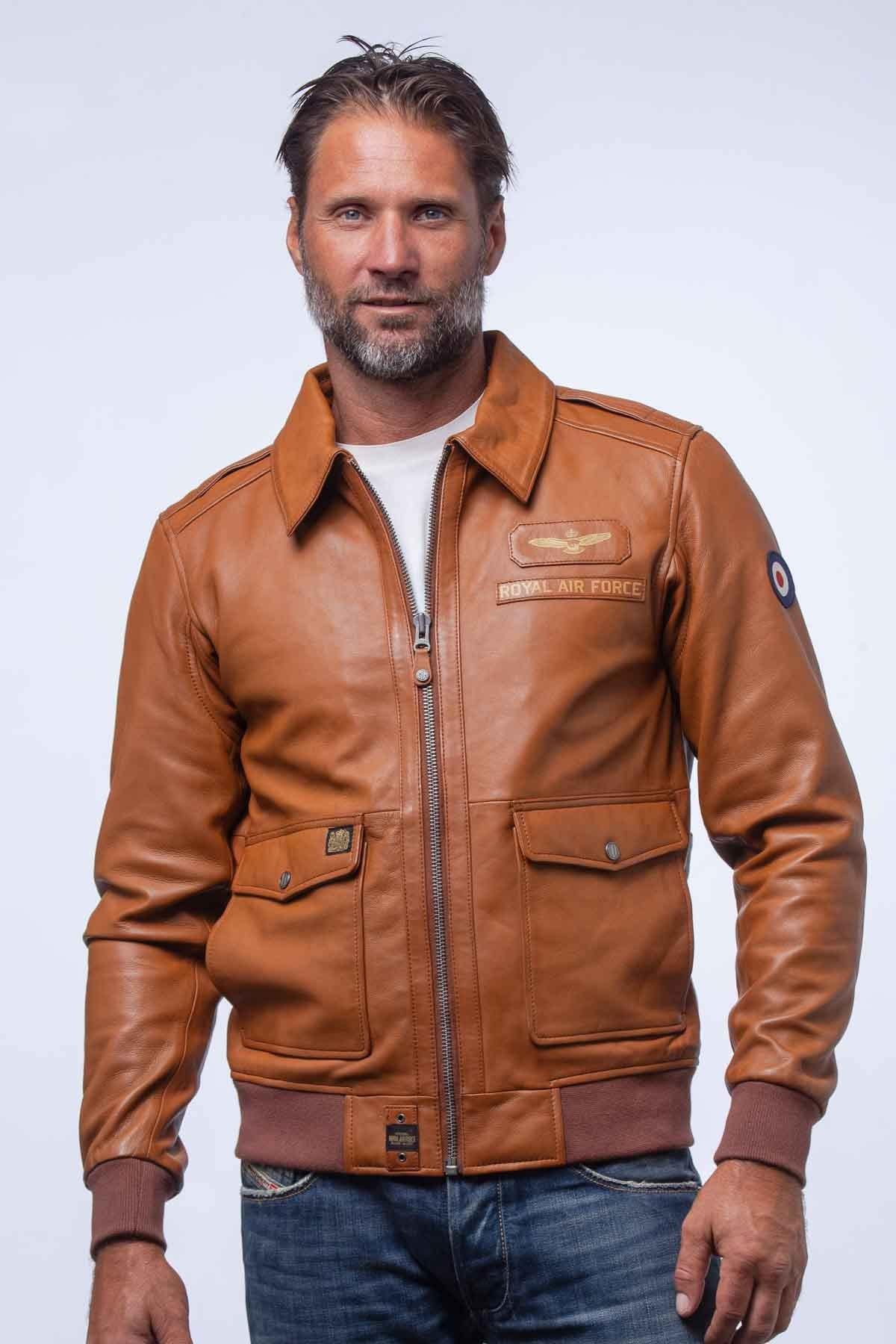 Herren Jacke Royal Air Force WITTLE CAMEL — Ansicht 1