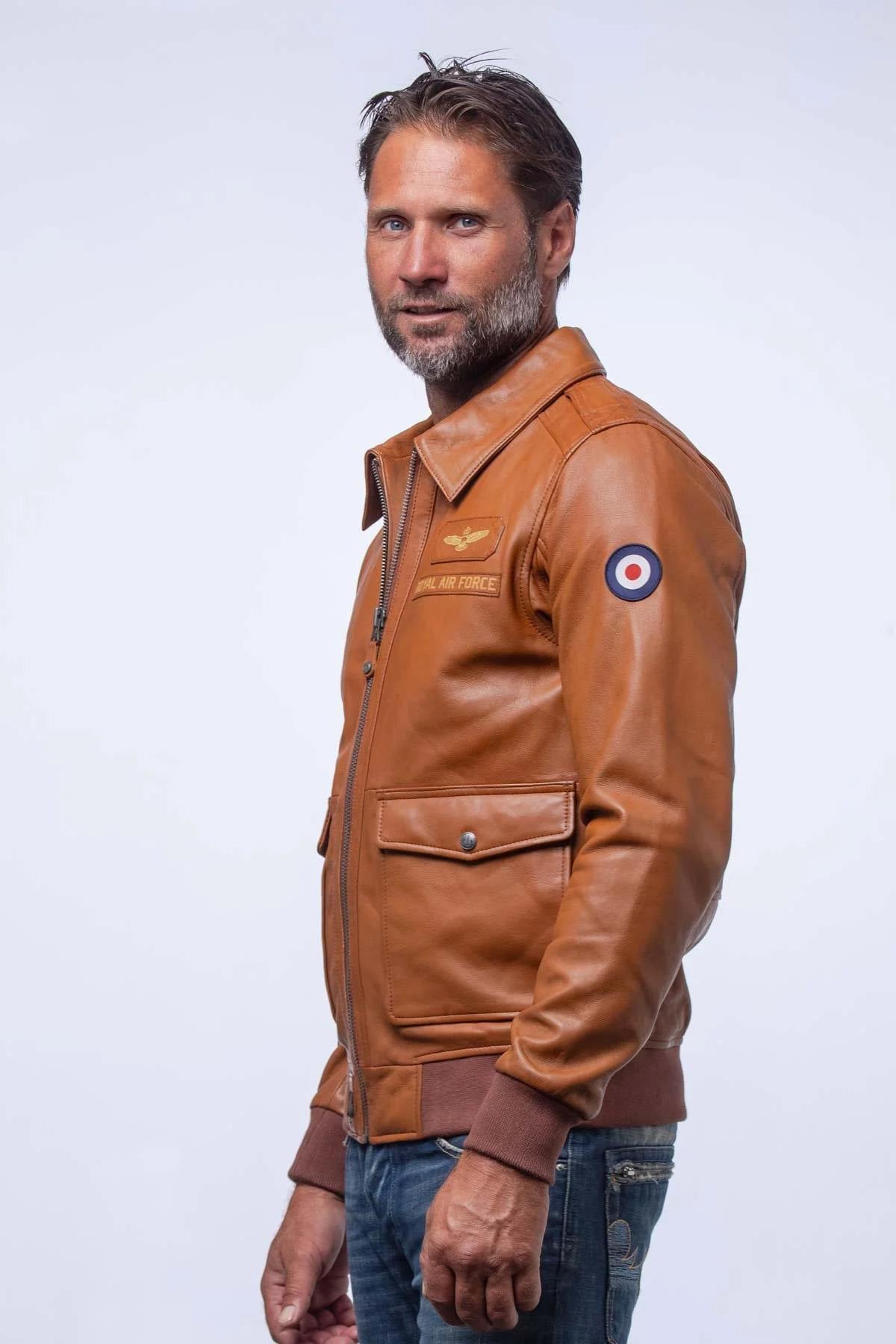 Herren Jacke Royal Air Force WITTLE CAMEL — Ansicht 2