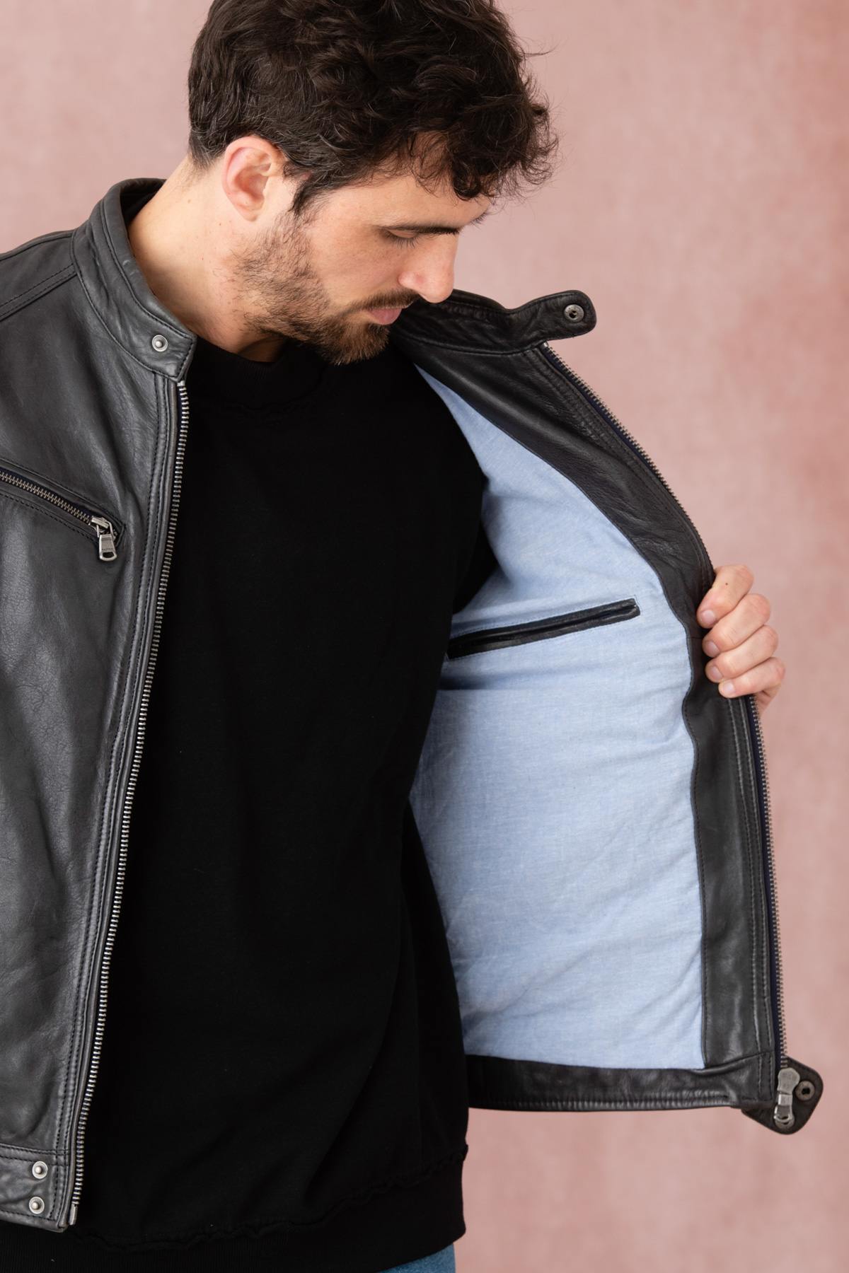 Blouson Homme Daytona DUSTIN SHEEP TIGER MIDNIGHT BLUE — vue 7
