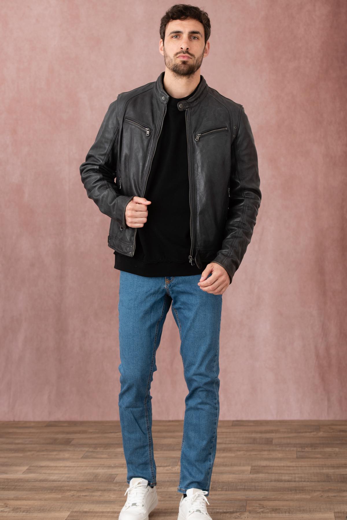 Blouson Homme Daytona DUSTIN SHEEP TIGER MIDNIGHT BLUE — vue 4