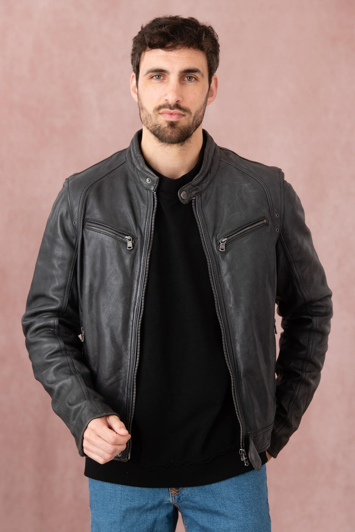 Blouson Homme Daytona DUSTIN SHEEP TIGER MIDNIGHT BLUE — vue 8